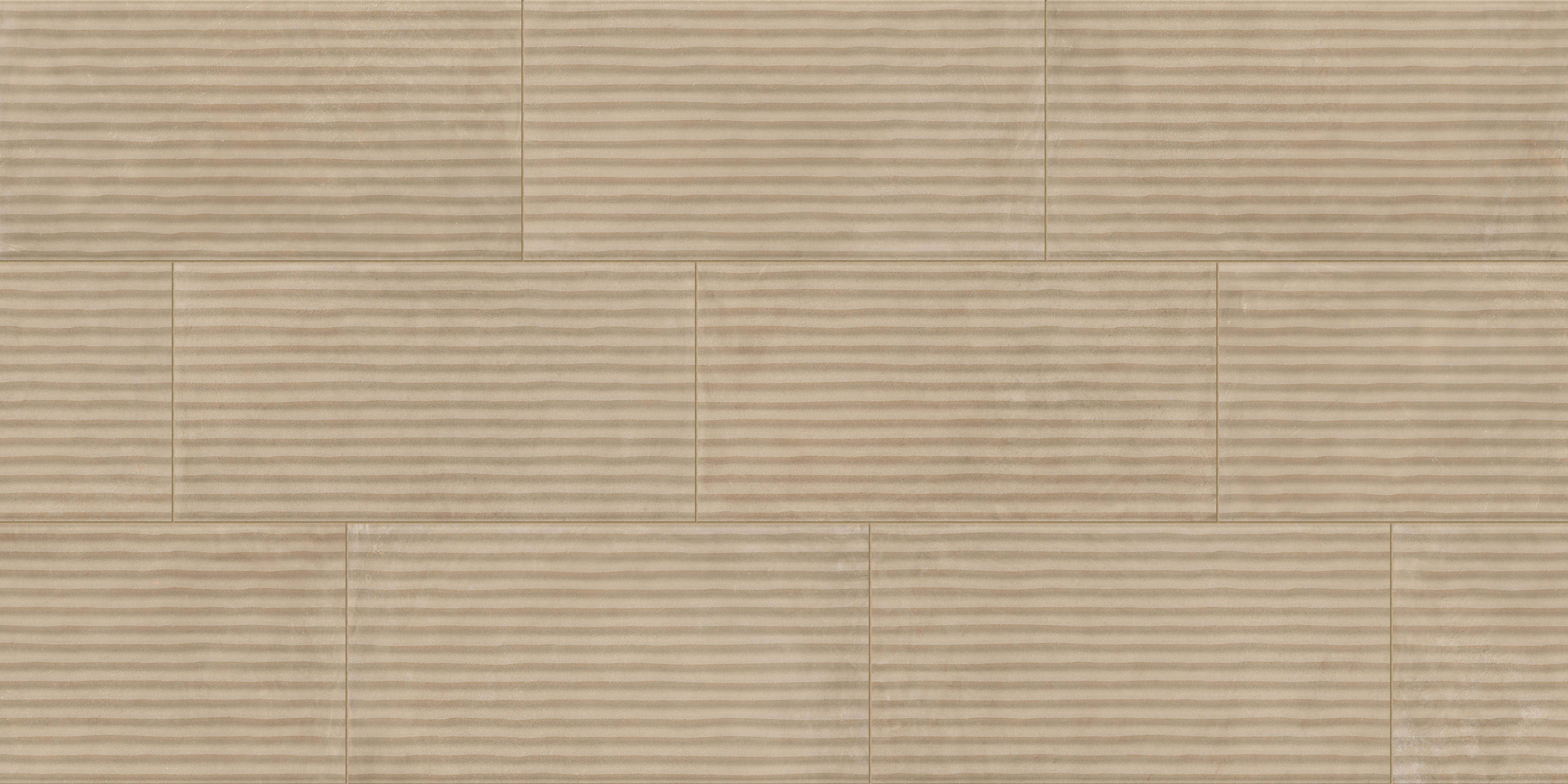 Earthen 12x24 Flute Porcelain Tile in Almond