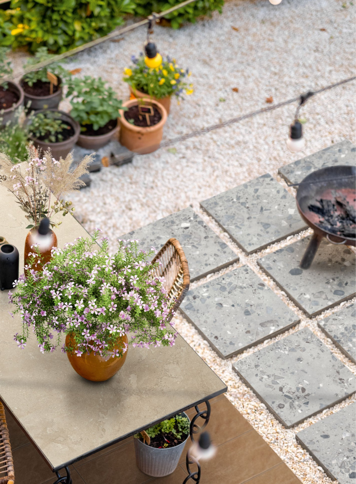 Earthen 24x24 Grip Porcelain 2CM Paver in Cobblestone