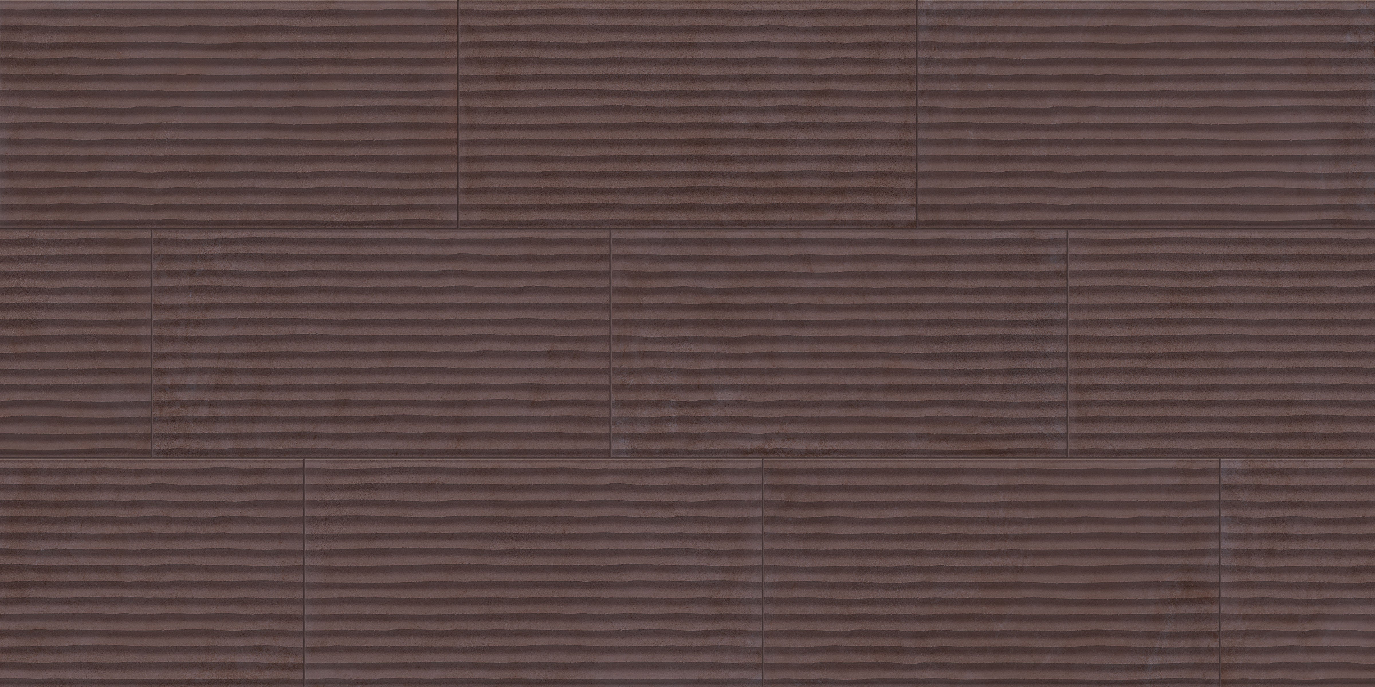 Earthen 12x24 Flute Porcelain Tile in Marron