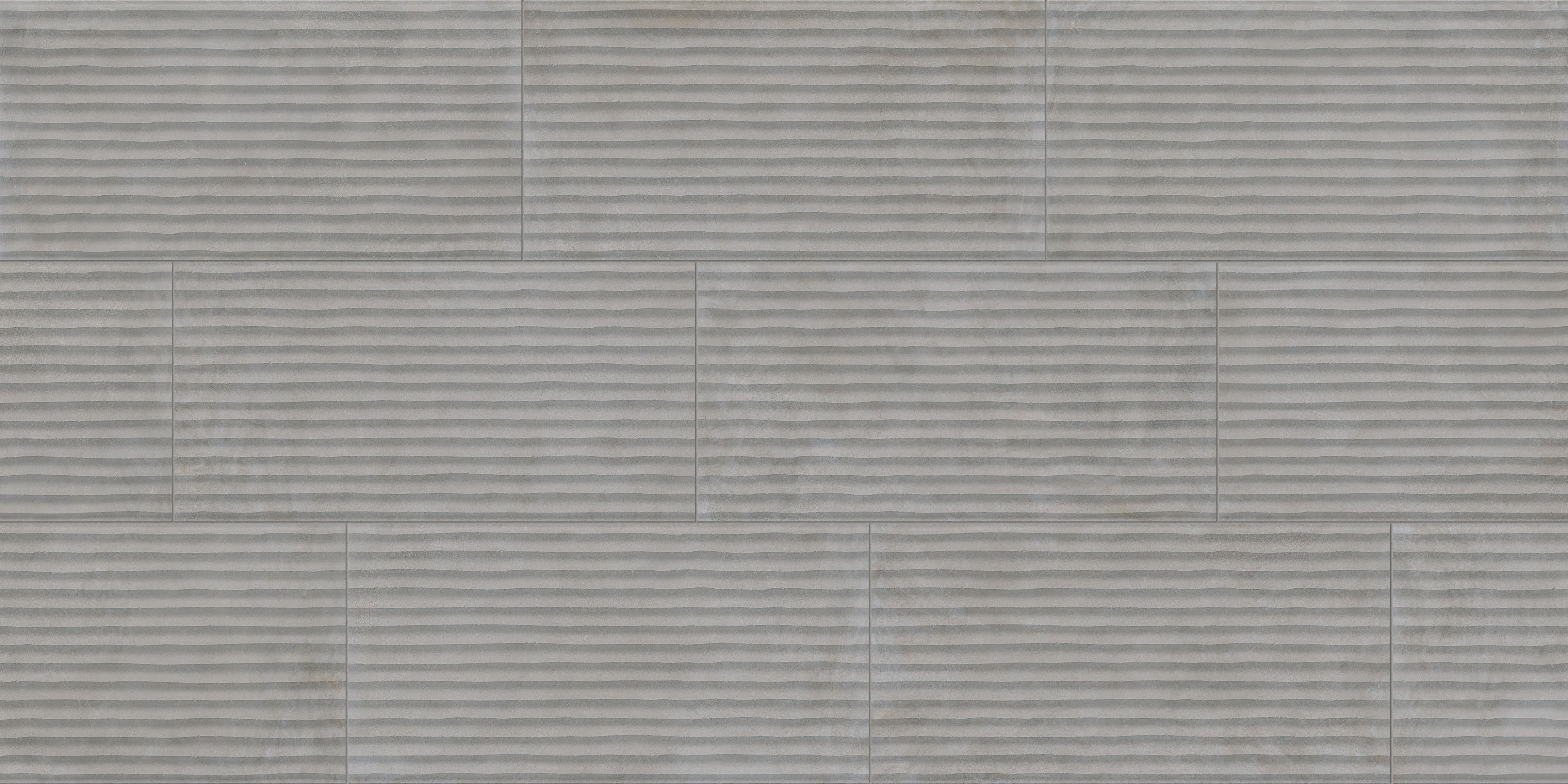 Earthen 12x24 Flute Porcelain Tile in Smoke