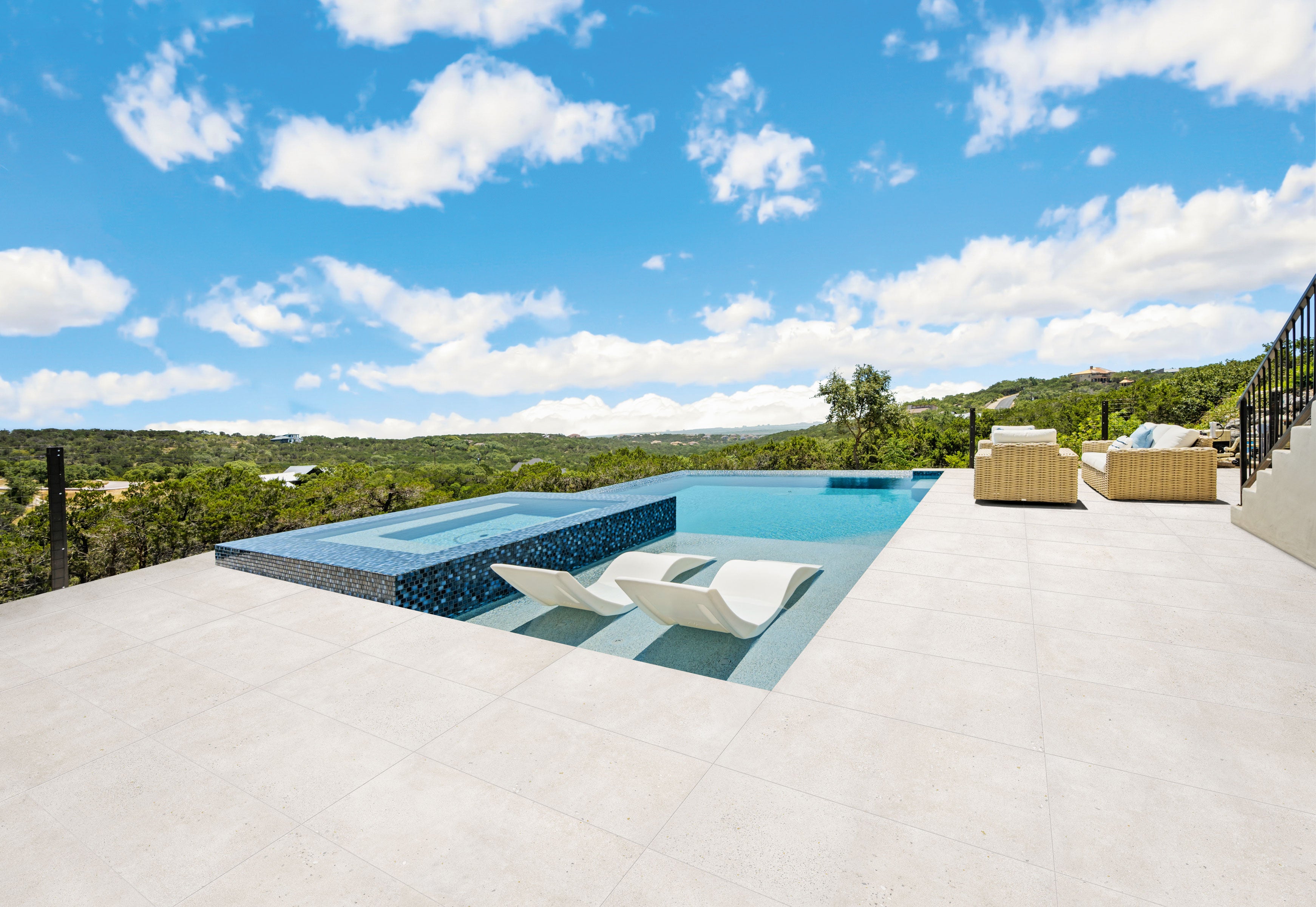 Area 51 24x48 Grip Porcelain 2CM Paver Tile in White