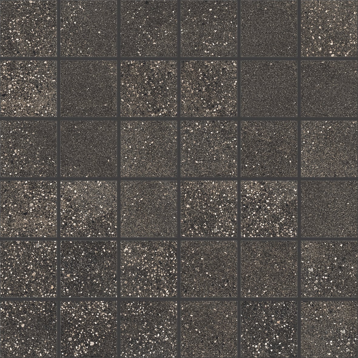 Area 51 2x2 Matte Porcelain Mesh Mosaic Tile in Black