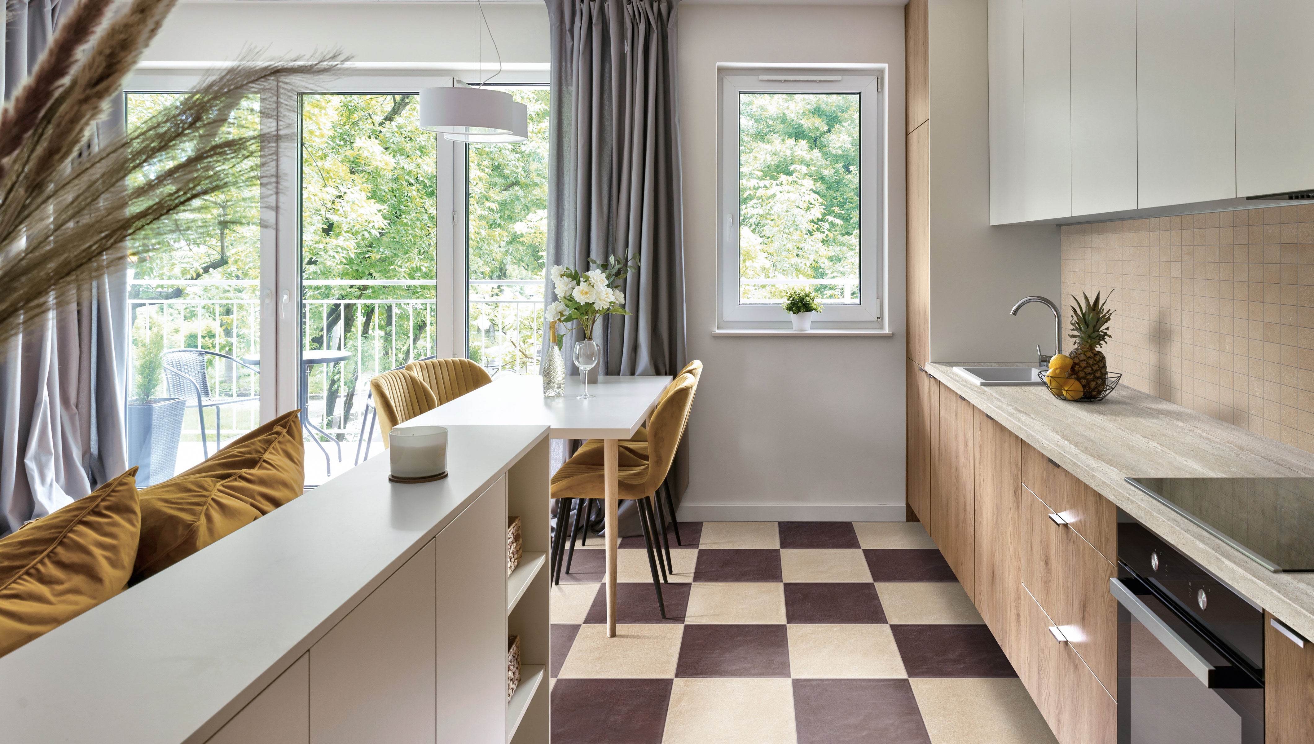 Earthen 12x12 Matte Porcelain Tile in Marron