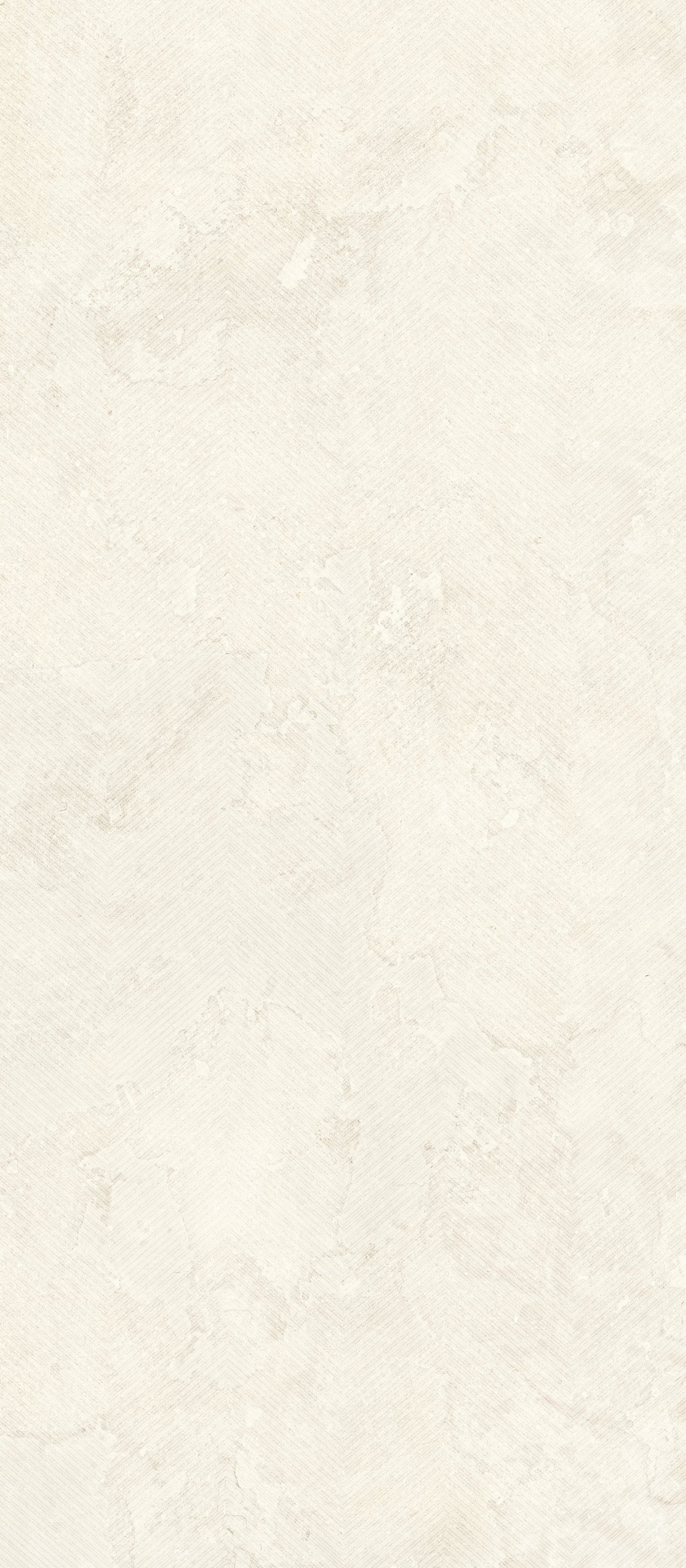 EcoStone 48x110 Matte Chevron Deco Porcelain Tile in Cross-Cut Fog