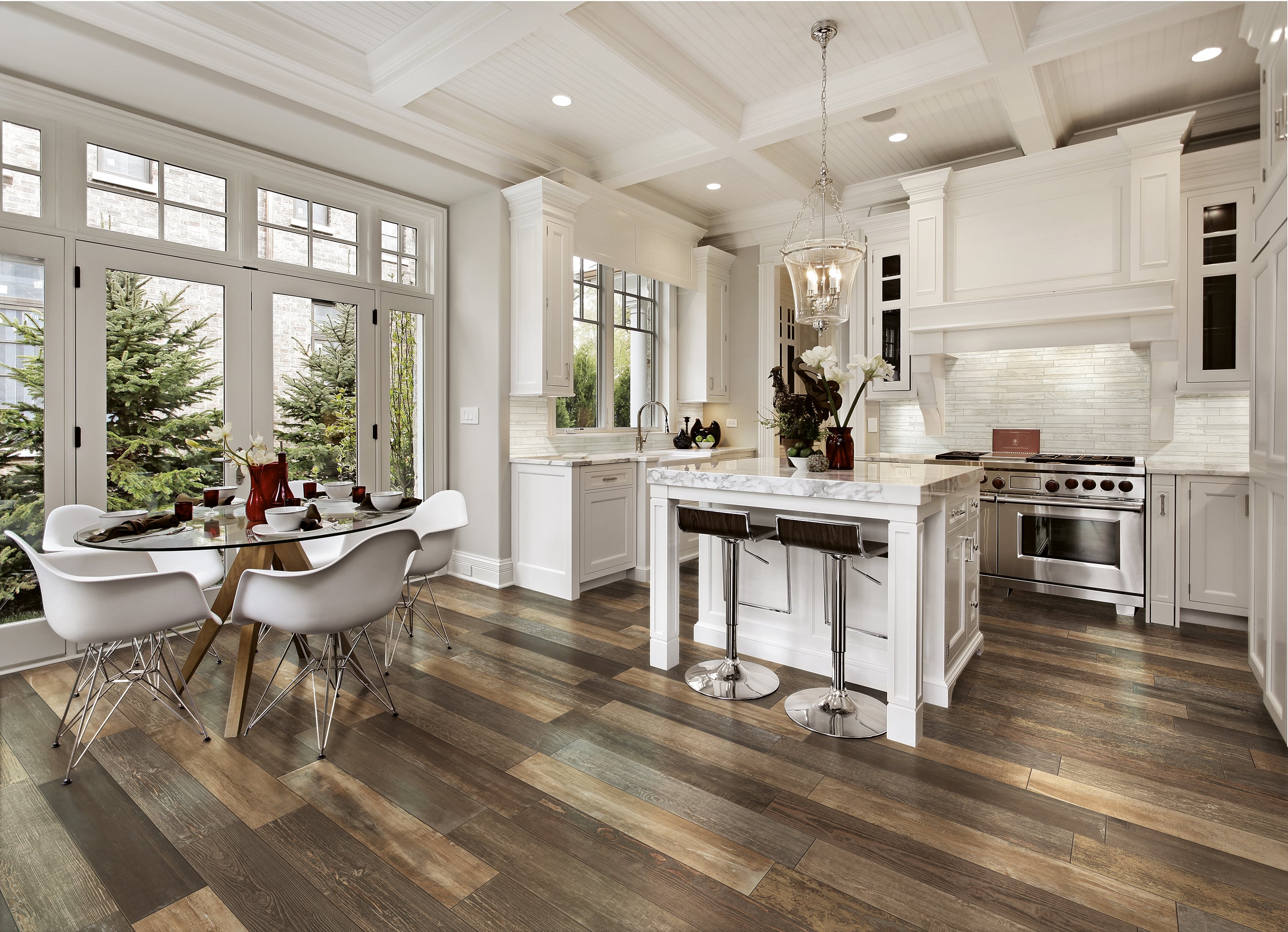 Loft 6x36 Matte Porcelain Tile in Multicolor
