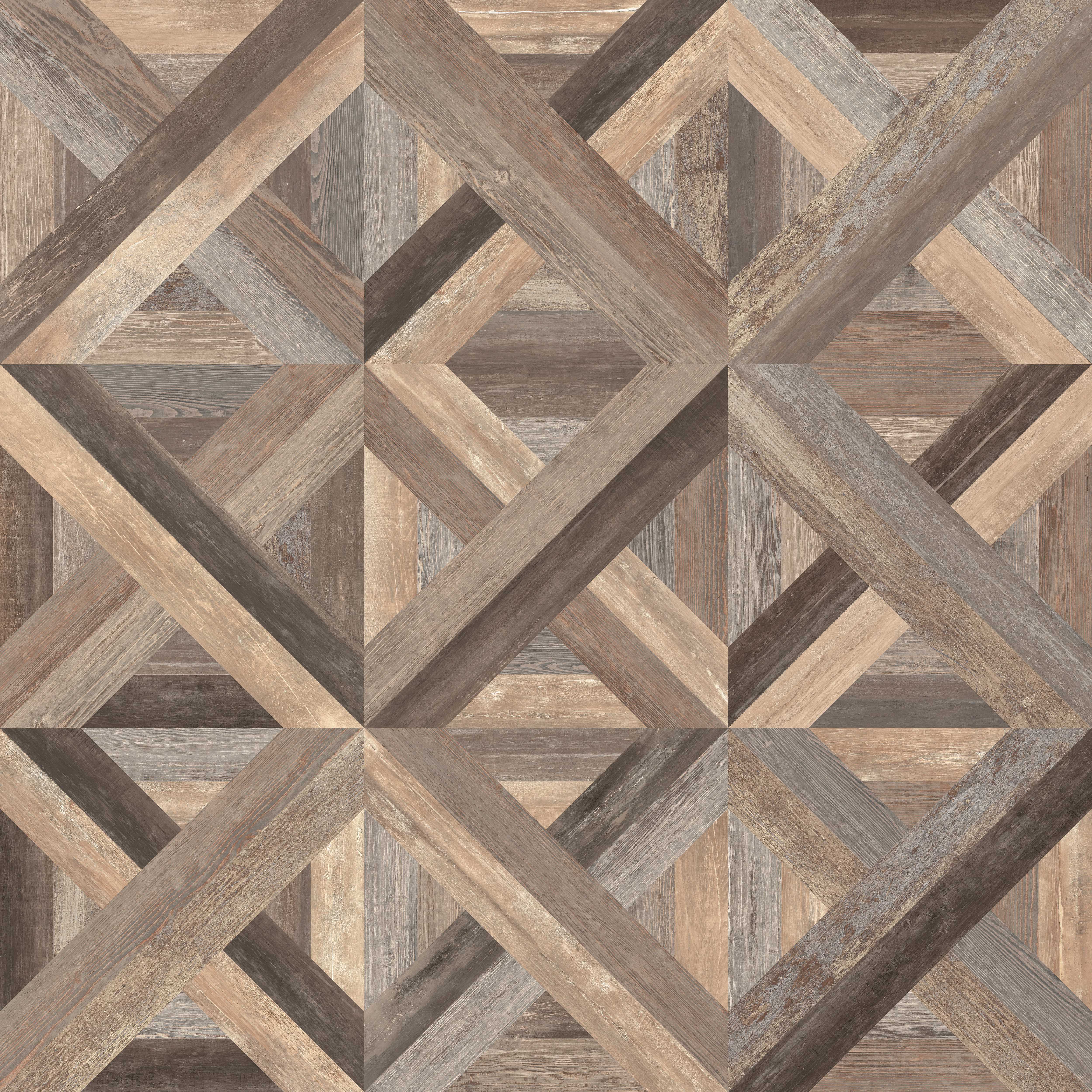 Loft 24x24 Matte Porcelain Tile in Multicolor Basketweave