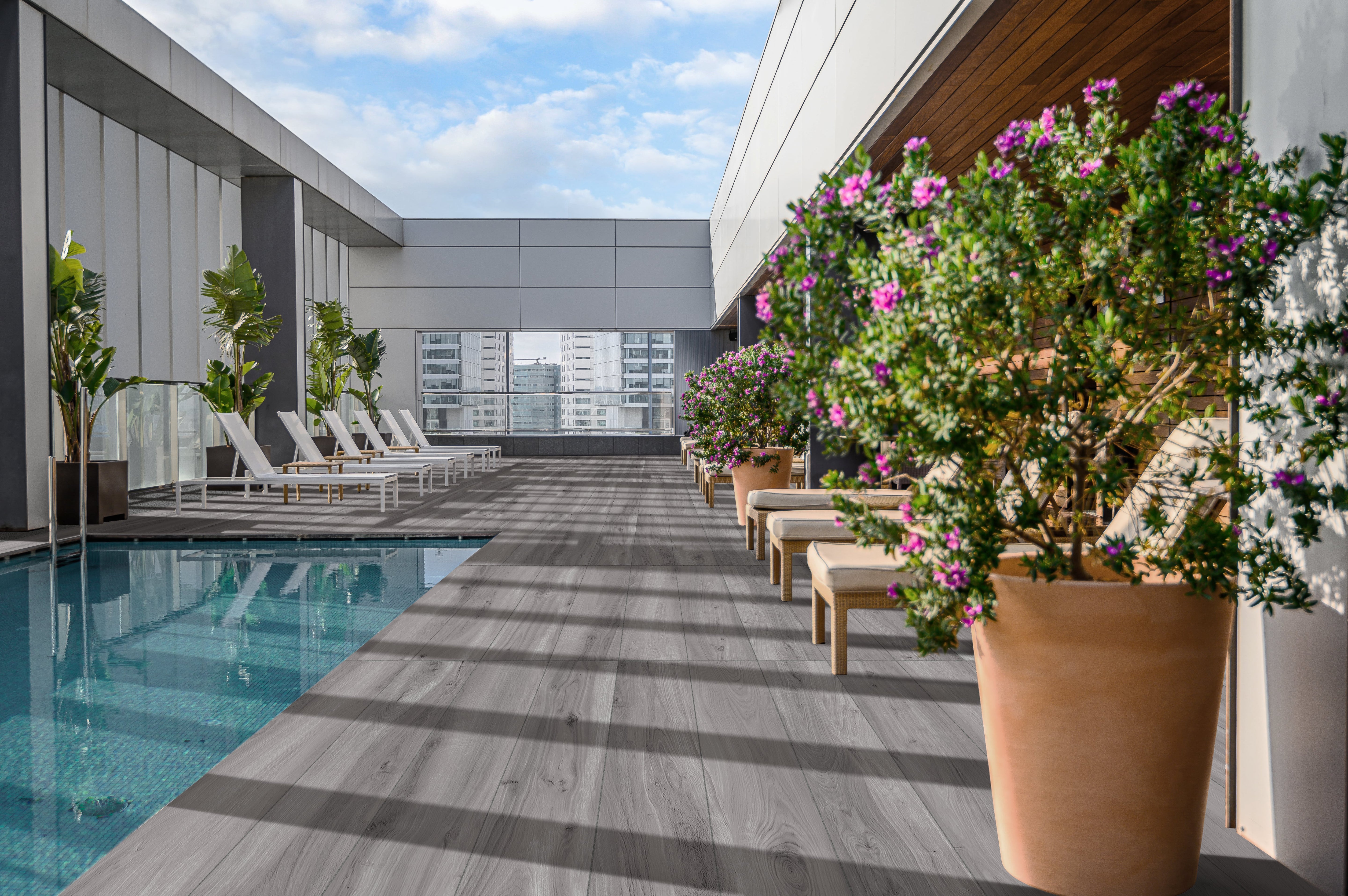 Mood Wood 12x48 Grip Porcelain 2CM Paver Tile in Grey