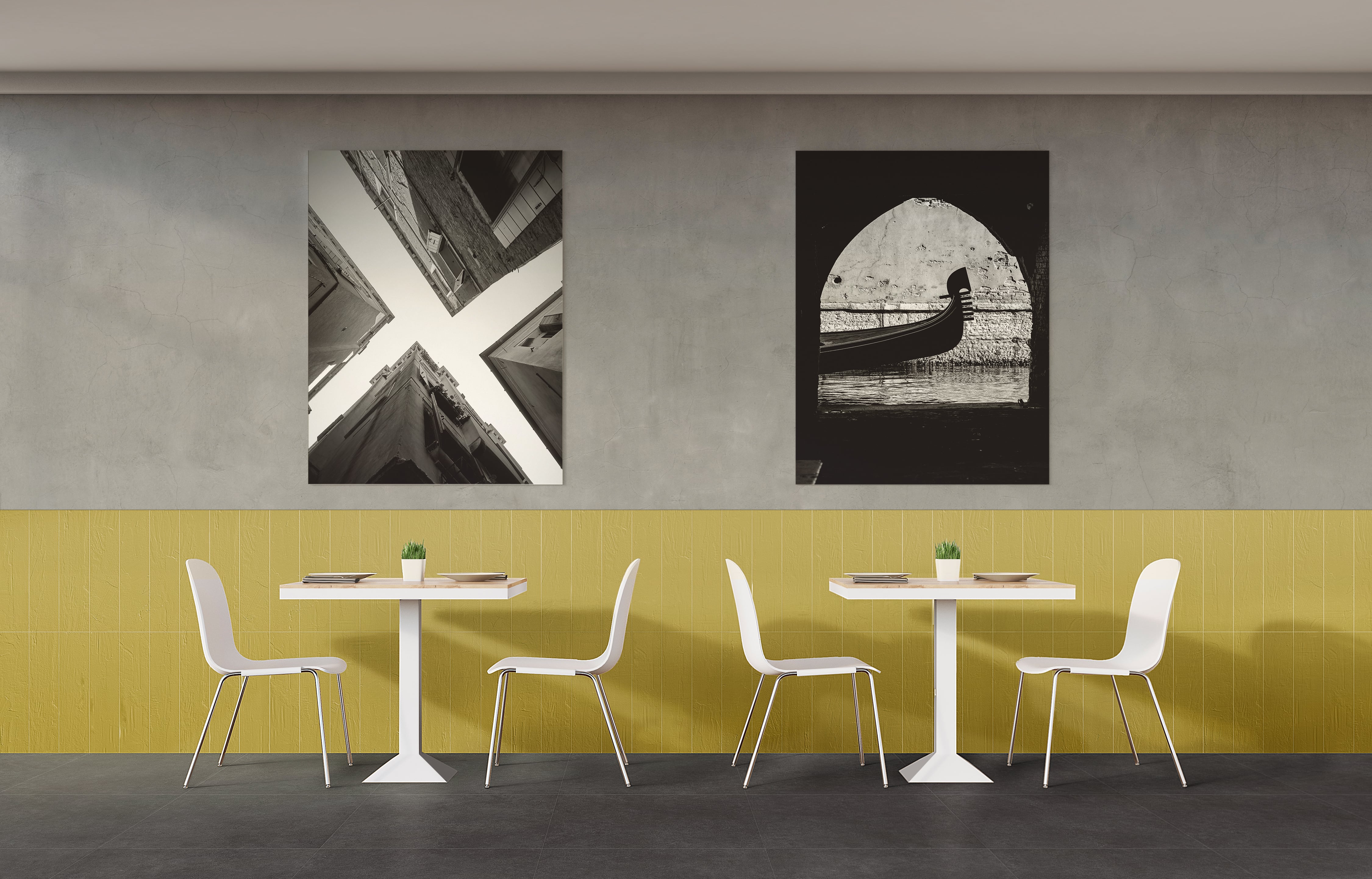Plaster 2.0 32x32 Matte Porcelain Tile in Midnight