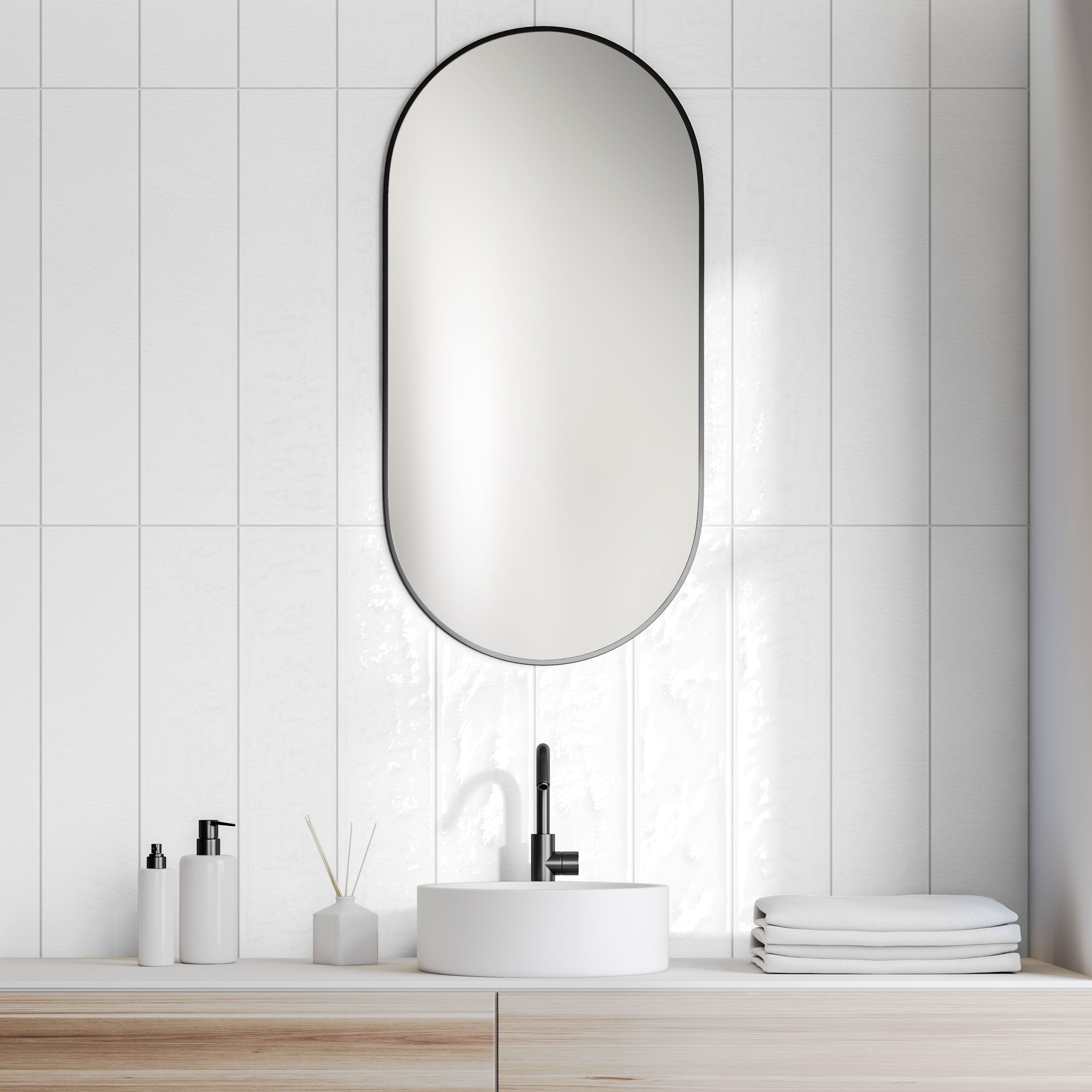 Playful 6x24 Glossy Porcelain Tile in Arctic