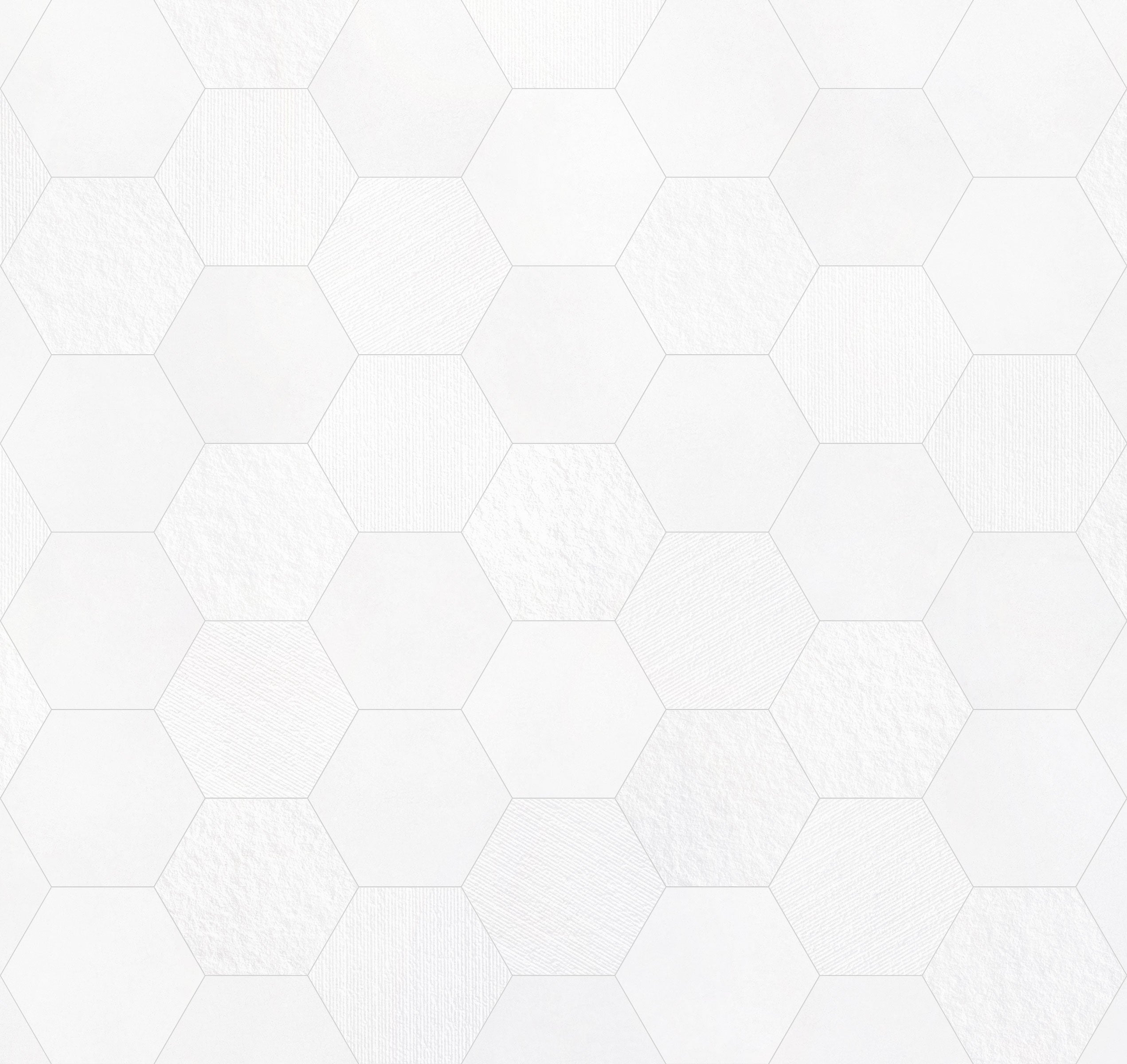 Shapes 10x10 Matte Hexagon Porcelain Tile in Pearl