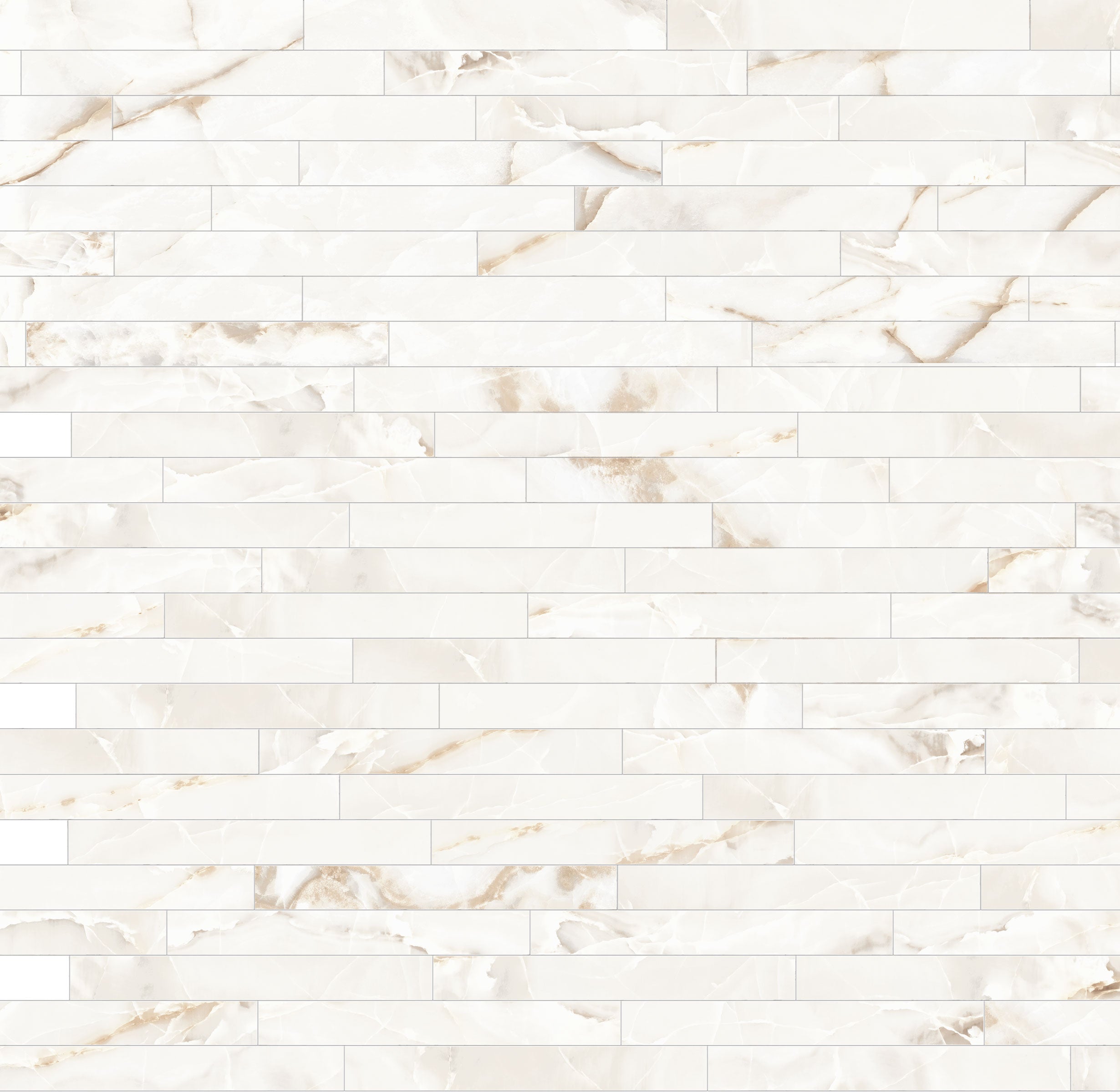 Shapes 3x23 Matte Porcelain Listello Tile in Ivory