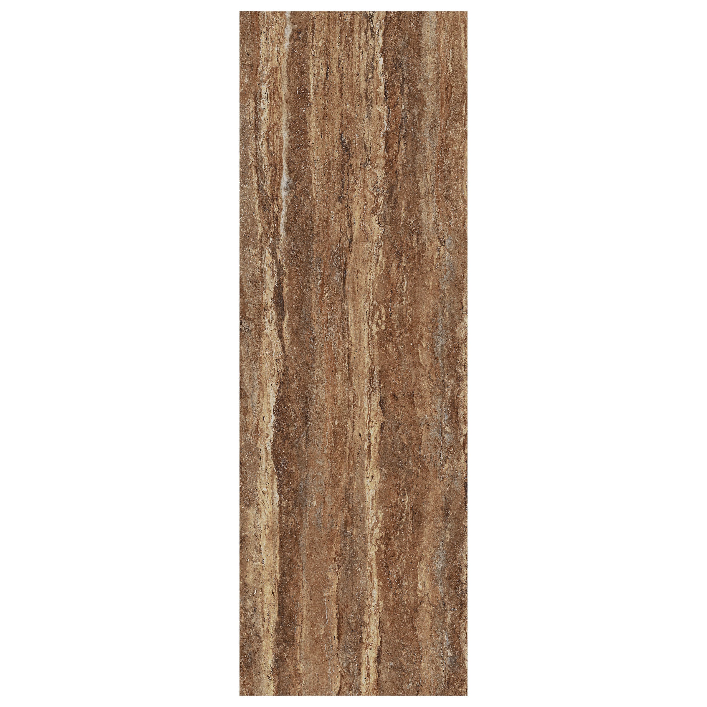 Travertine Pre-Fab 32x96 Matte Porcelain Tile in Bold