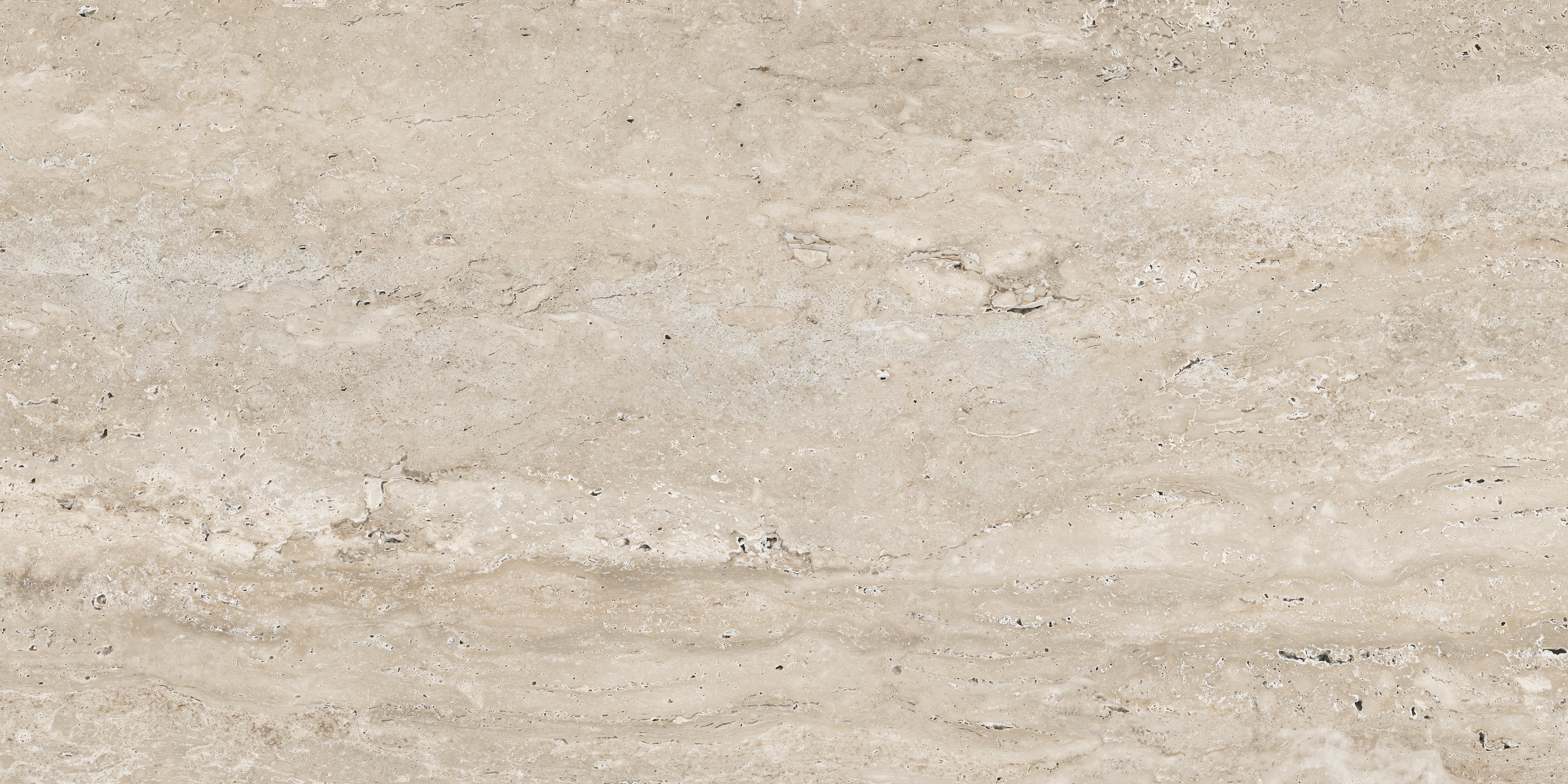 Travertine 12x24 Polished Porcelain Tile in Navona