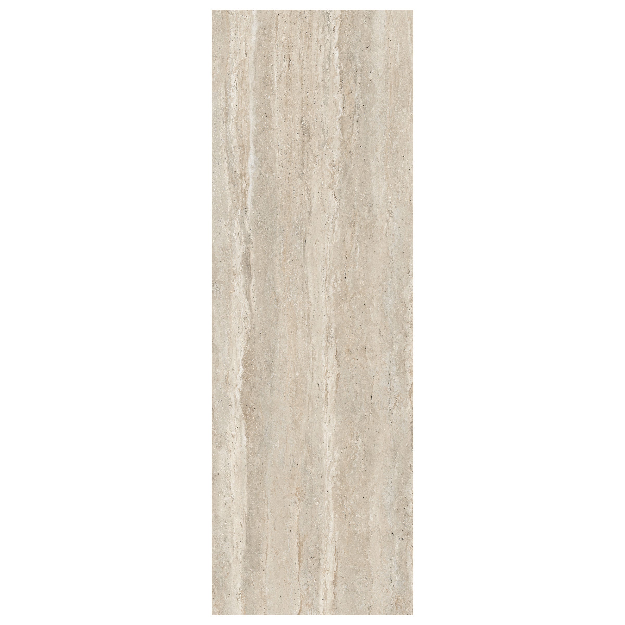 Travertine Pre-Fab 32x96 Matte Porcelain Tile in Navona