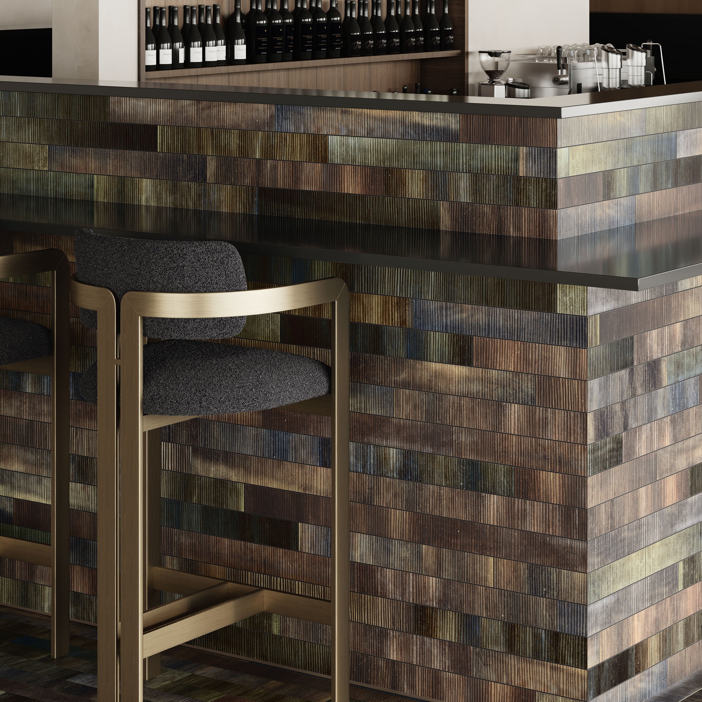 Untamed™ 3x24 Matte Deco 01 Porcelain Tile in Roam