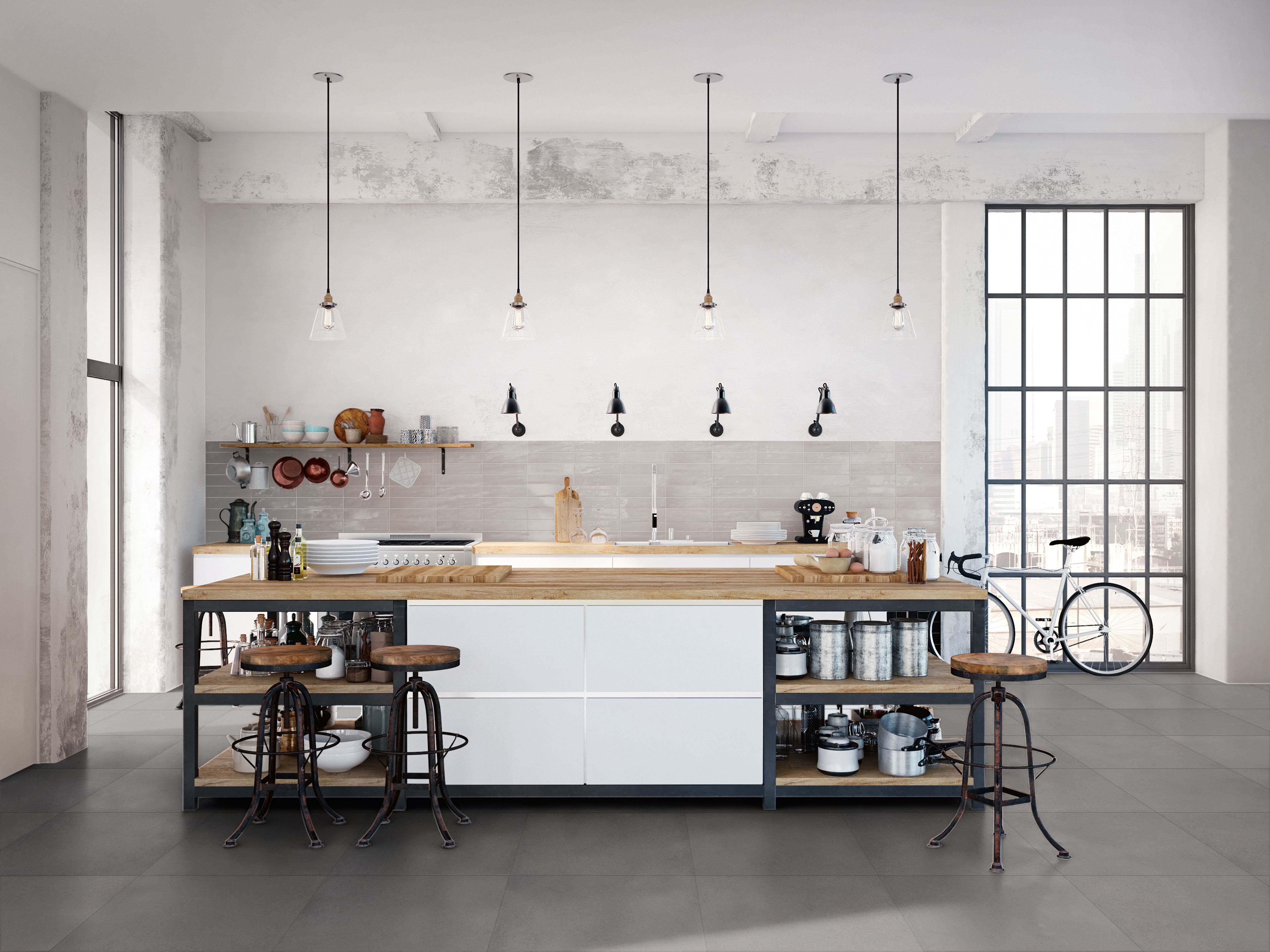 Urban Living 24x24 Raw Porcelain Tile in Titanium