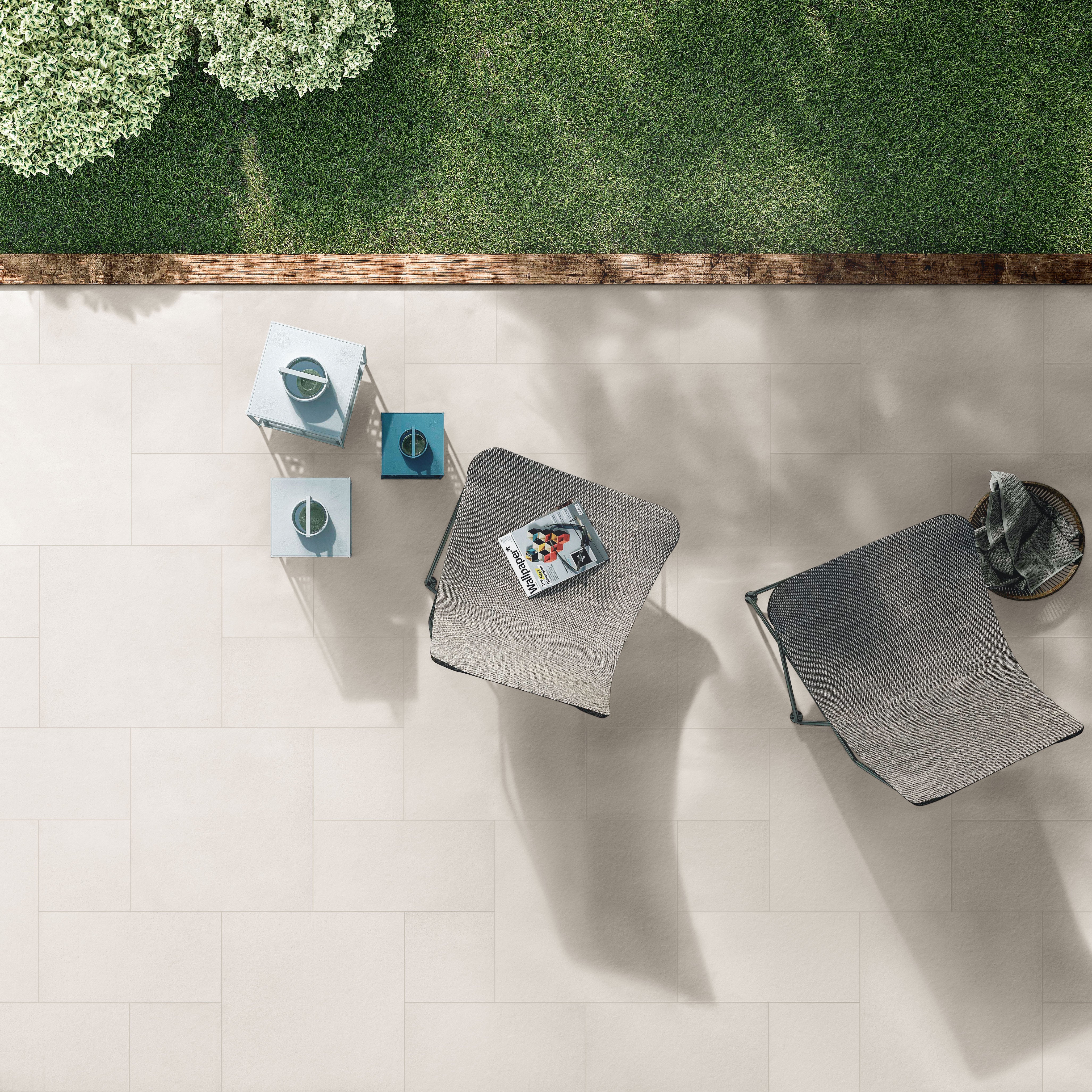 Urban Living 12x12 Raw Porcelain Tile in Pearl