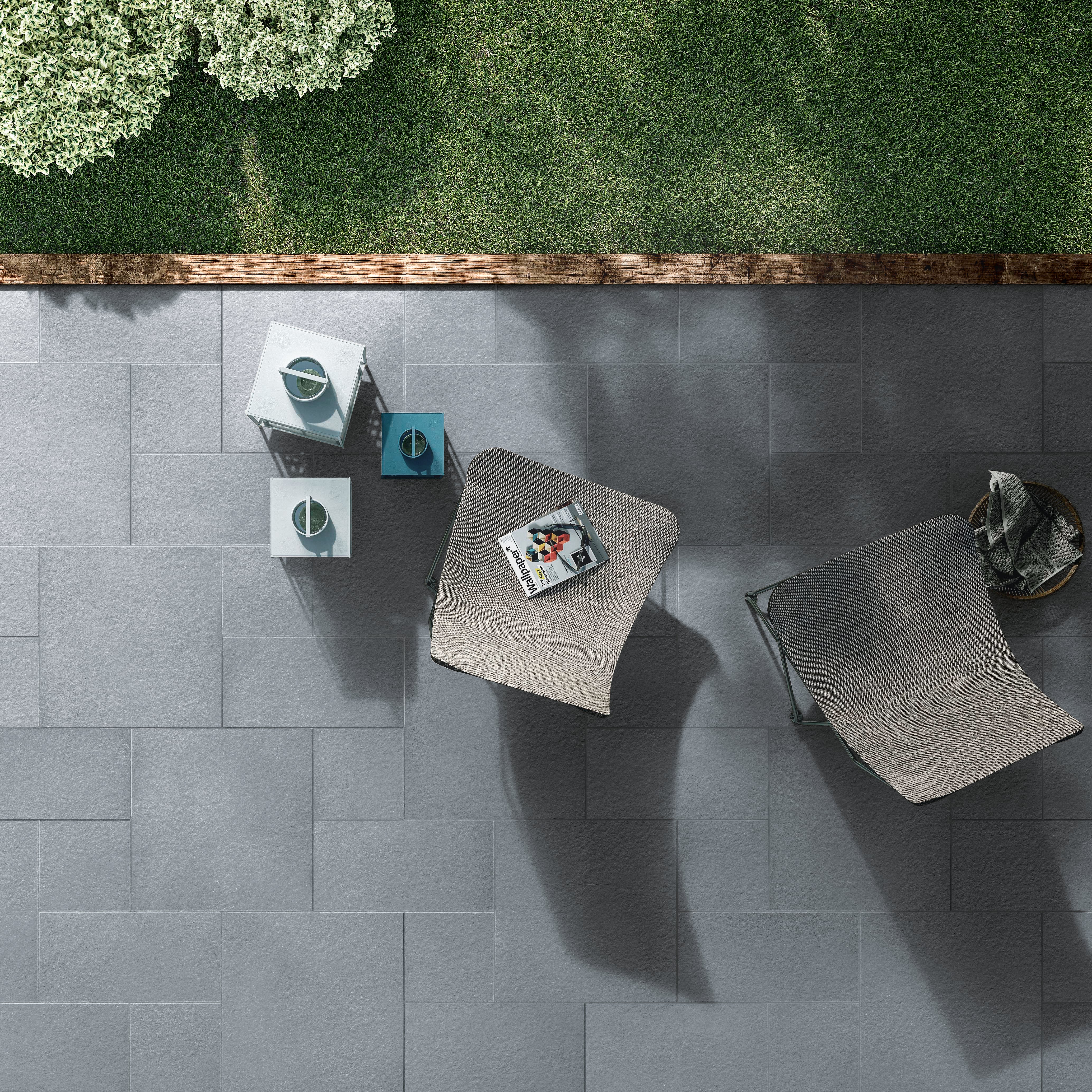 Urban Living 12x12 Raw Porcelain Tile in Dust Blue