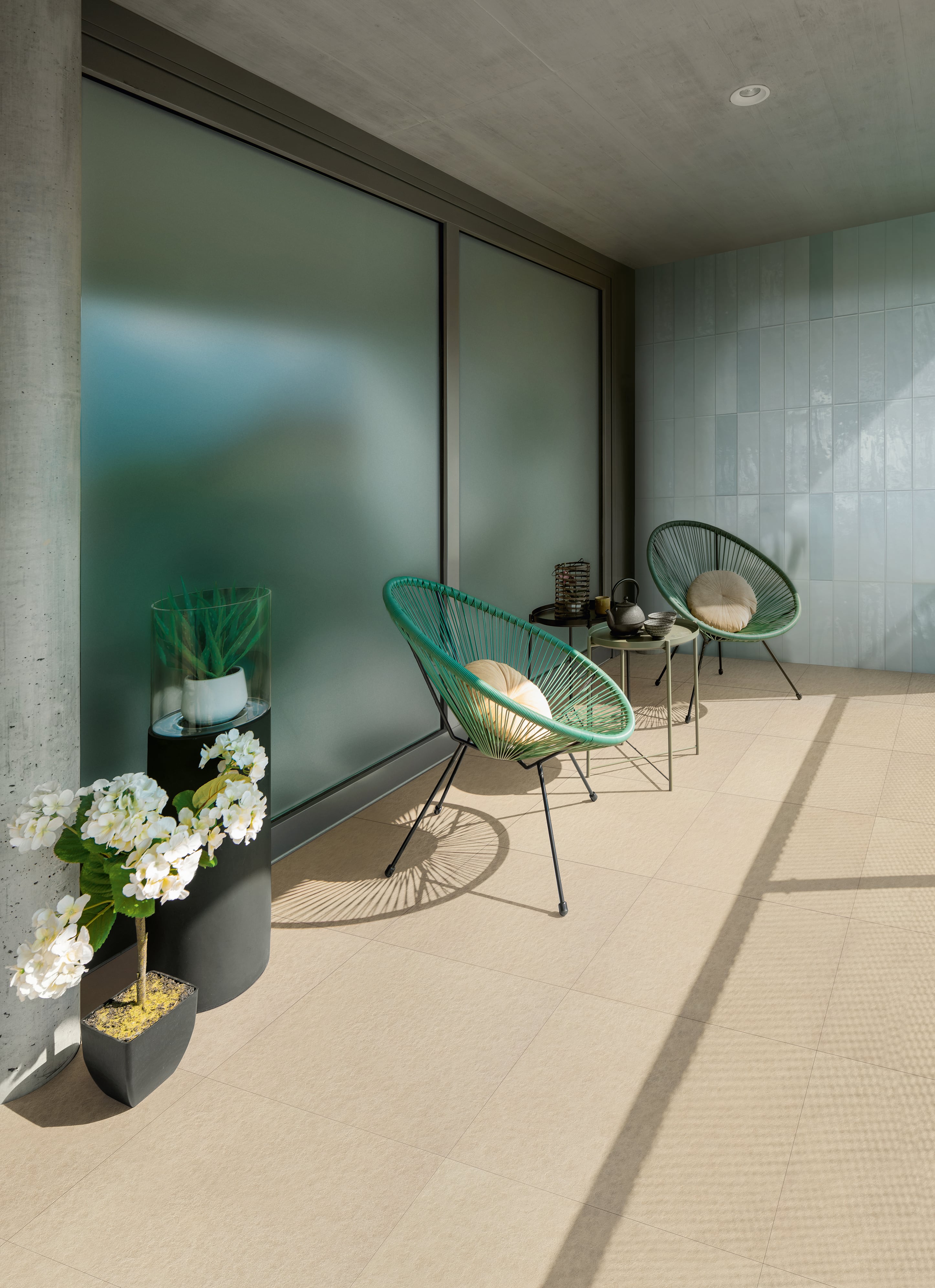 Urban Living 6x24 Glossy Porcelain Tile in Symphony Blue