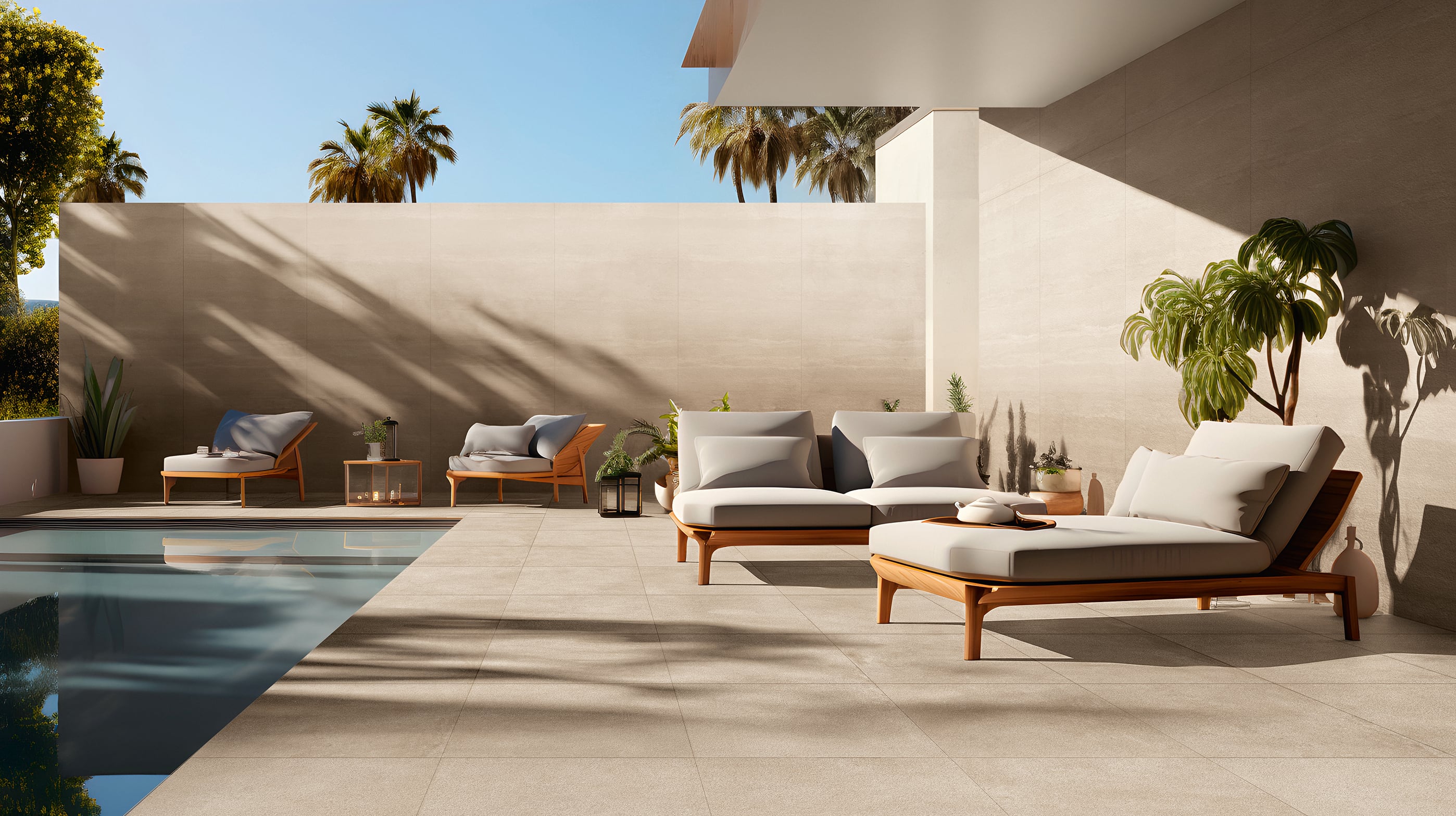 Imprint 48x110 Matte Porcelain Tile in Underglazed Ombre Warm