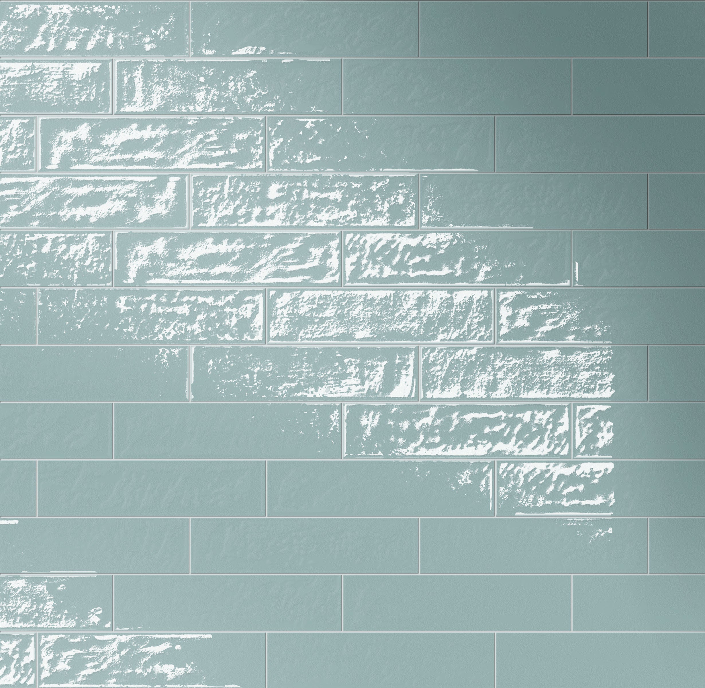 Playful 6x24 Glossy Porcelain Tile in Blue