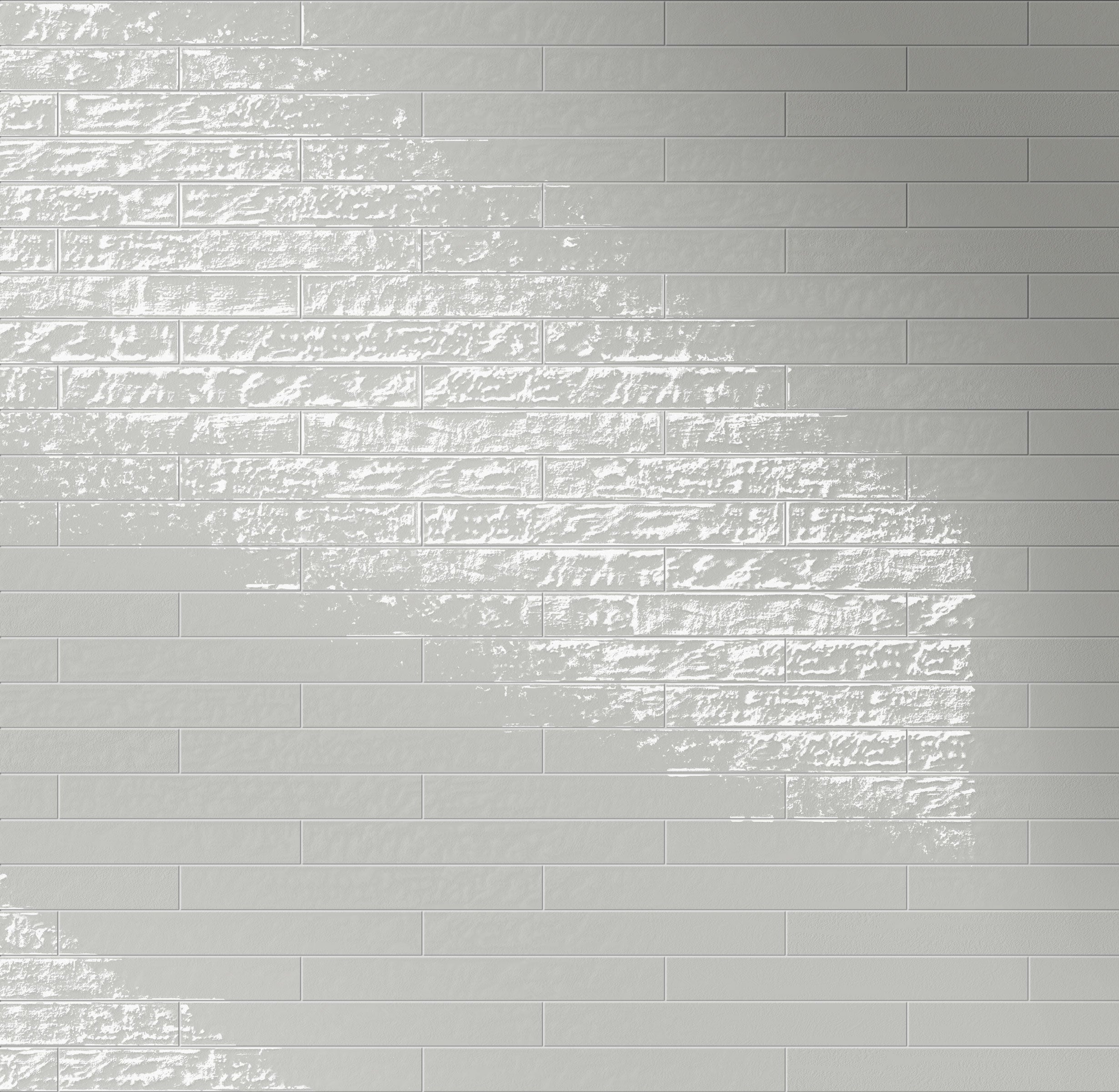 Playful 3x24 Glossy Porcelain Tile in Gray