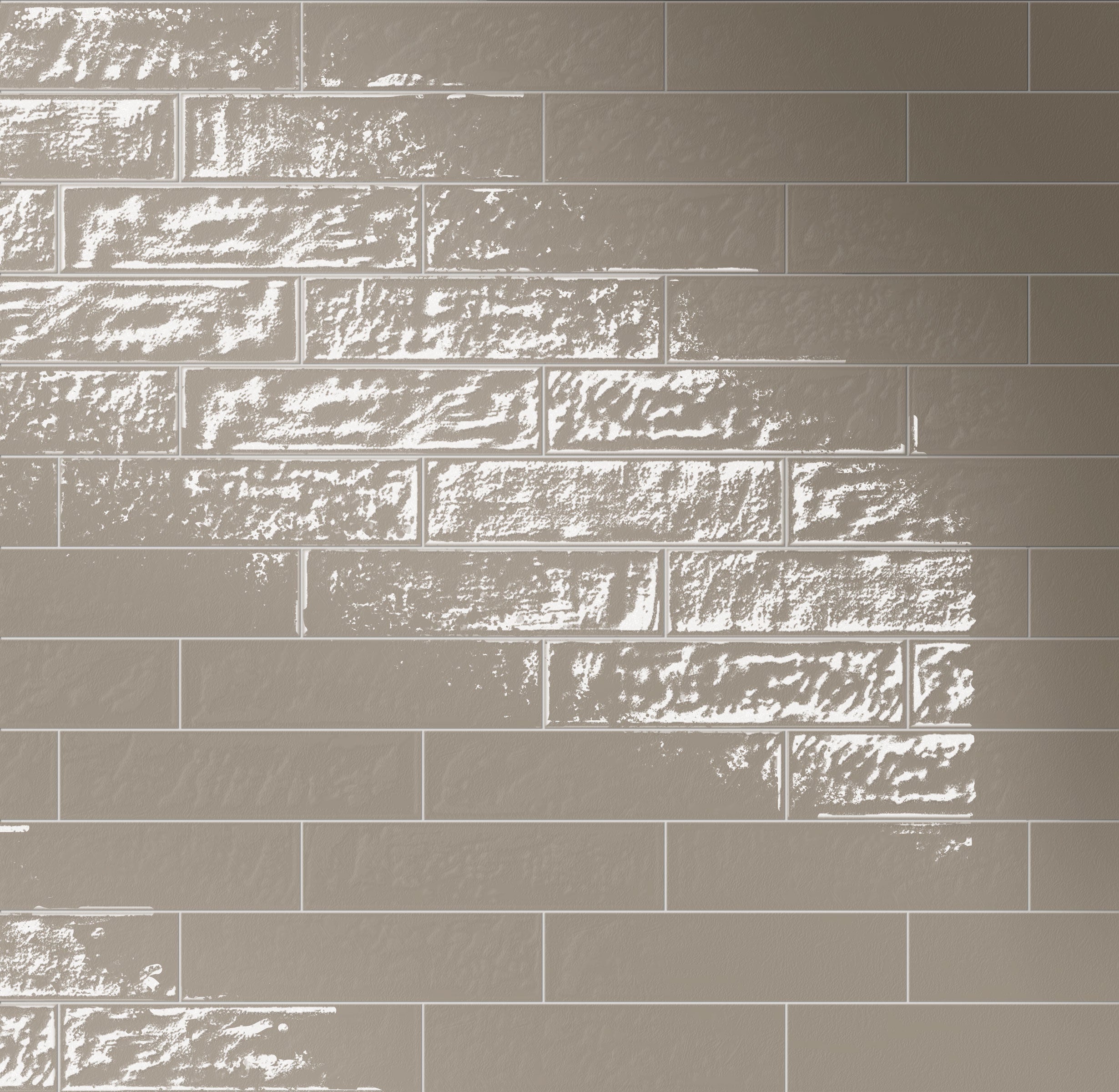 Playful 6x24 Glossy Porcelain Tile in Urban