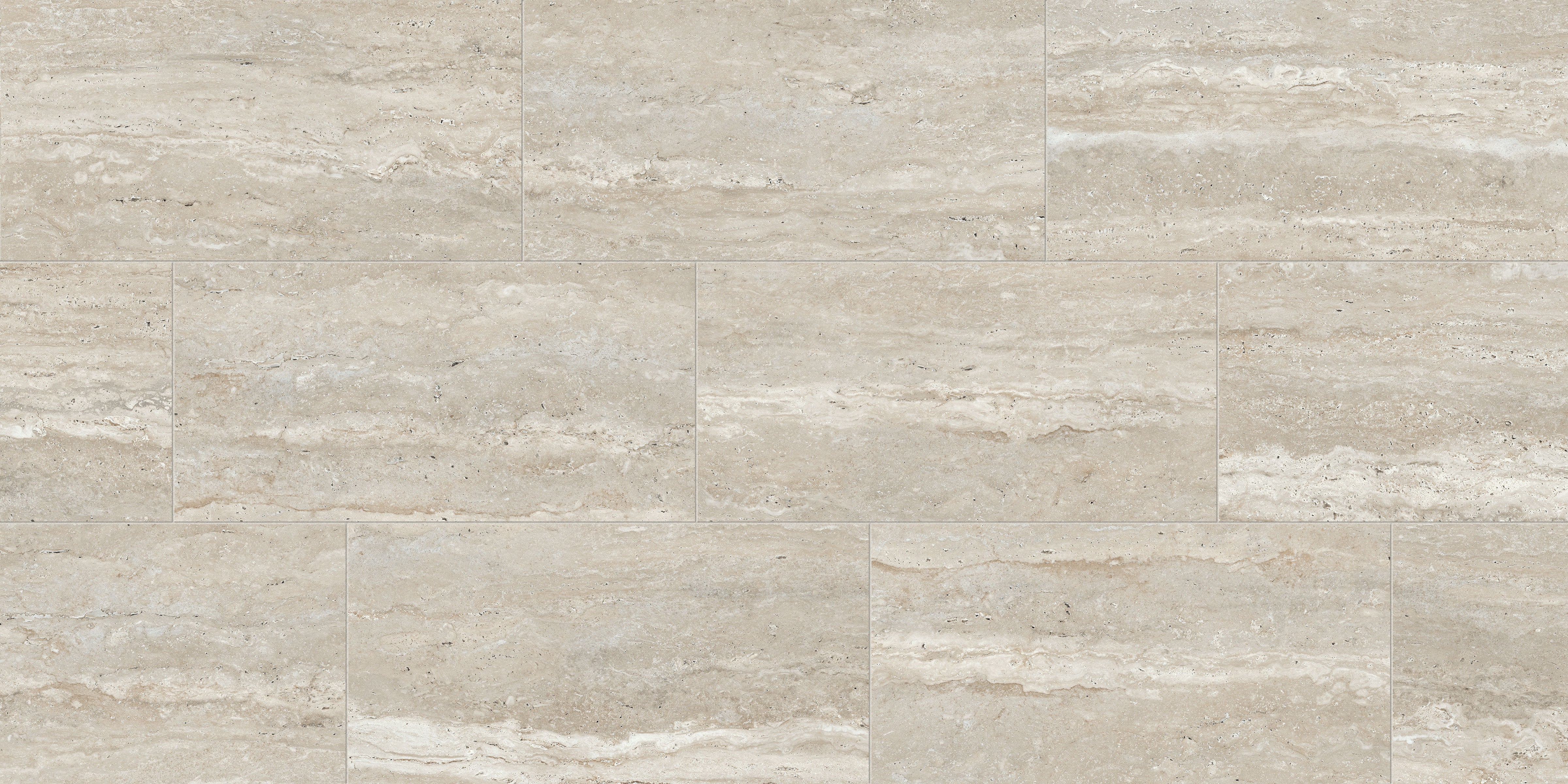 Travertine 12x24 Matte Porcelain Tile in Silver