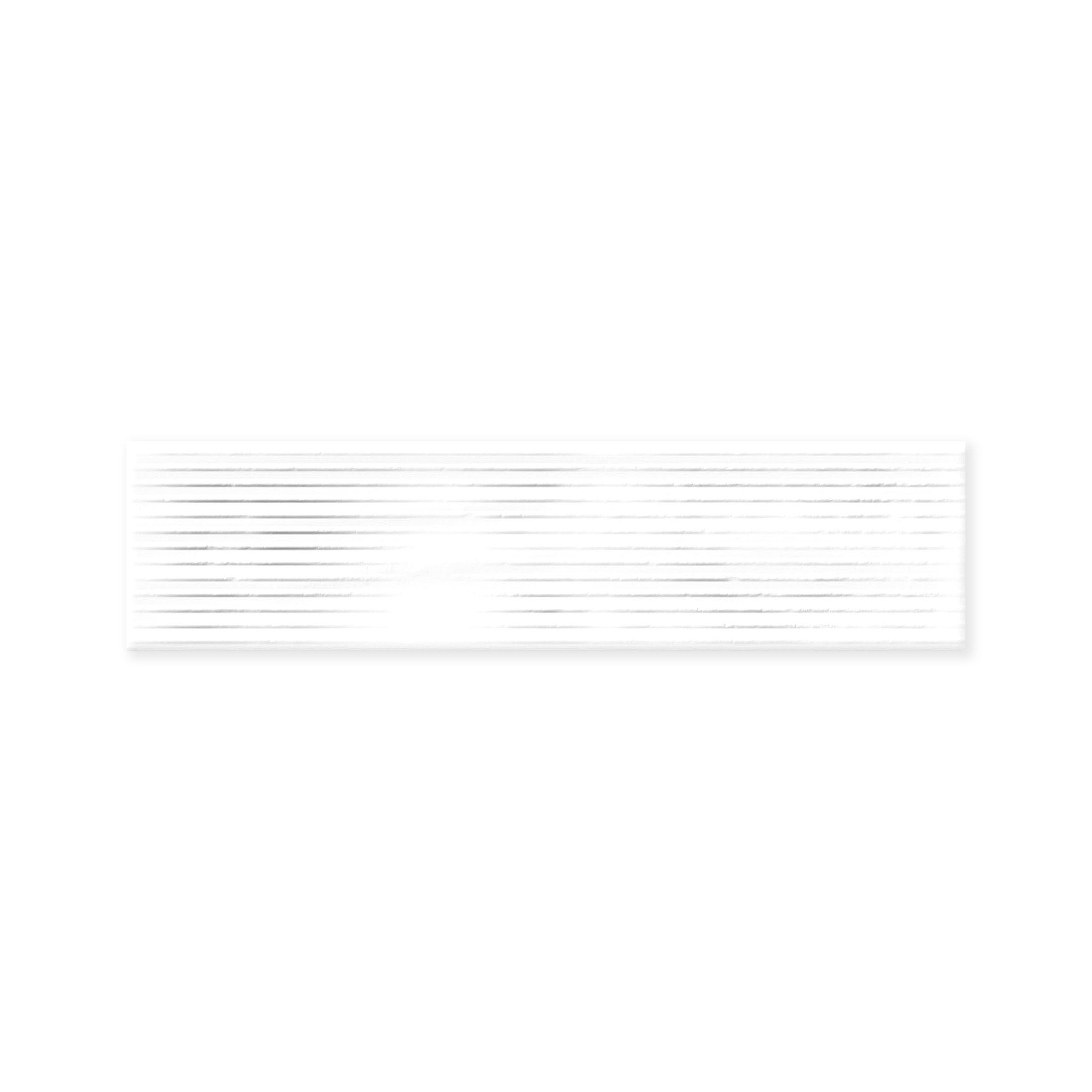 Earthen 3x12 Glossy Porcelain Tile in Vintage White