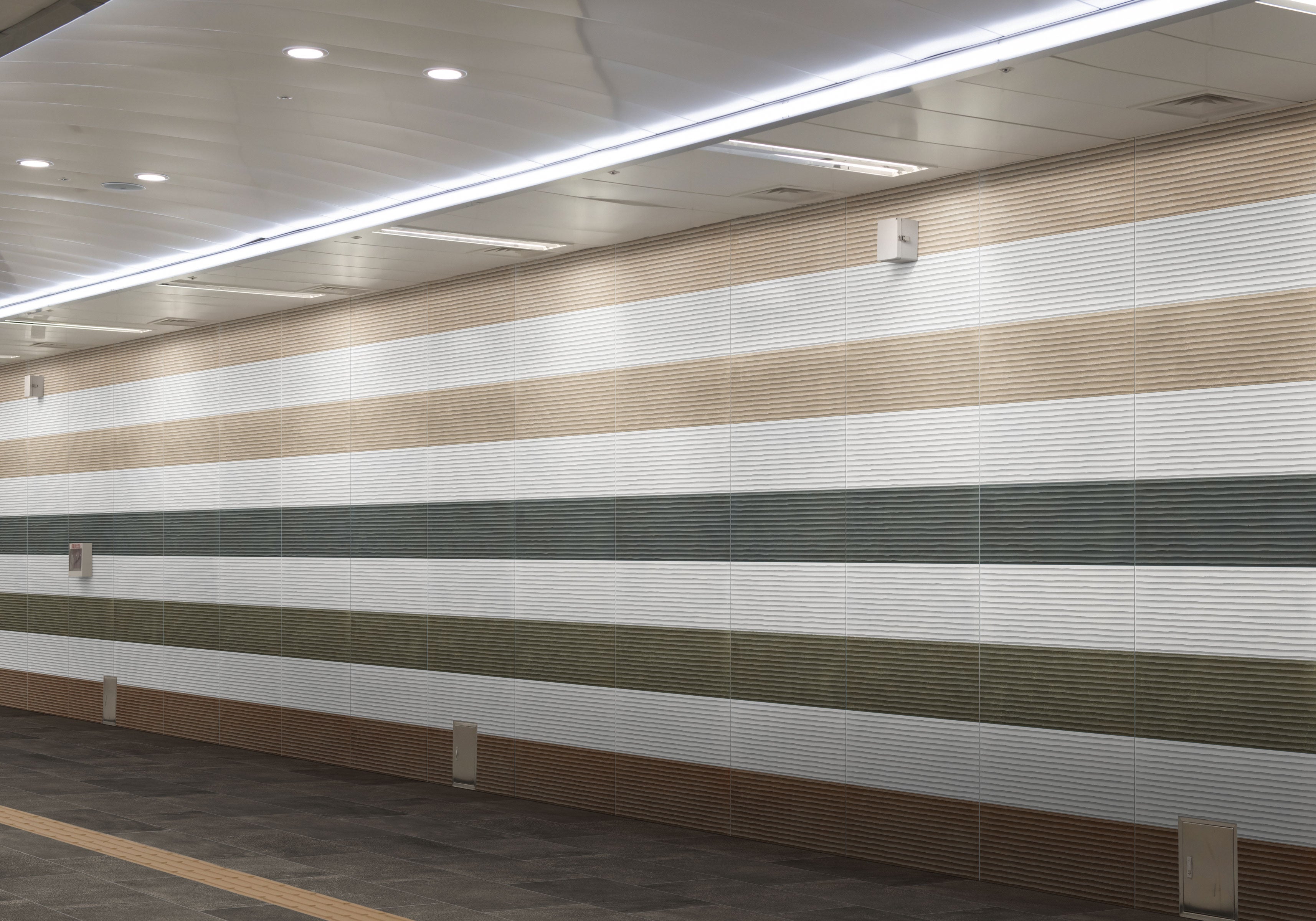 Earthen 12x24 Flute Porcelain Tile in Alabaster