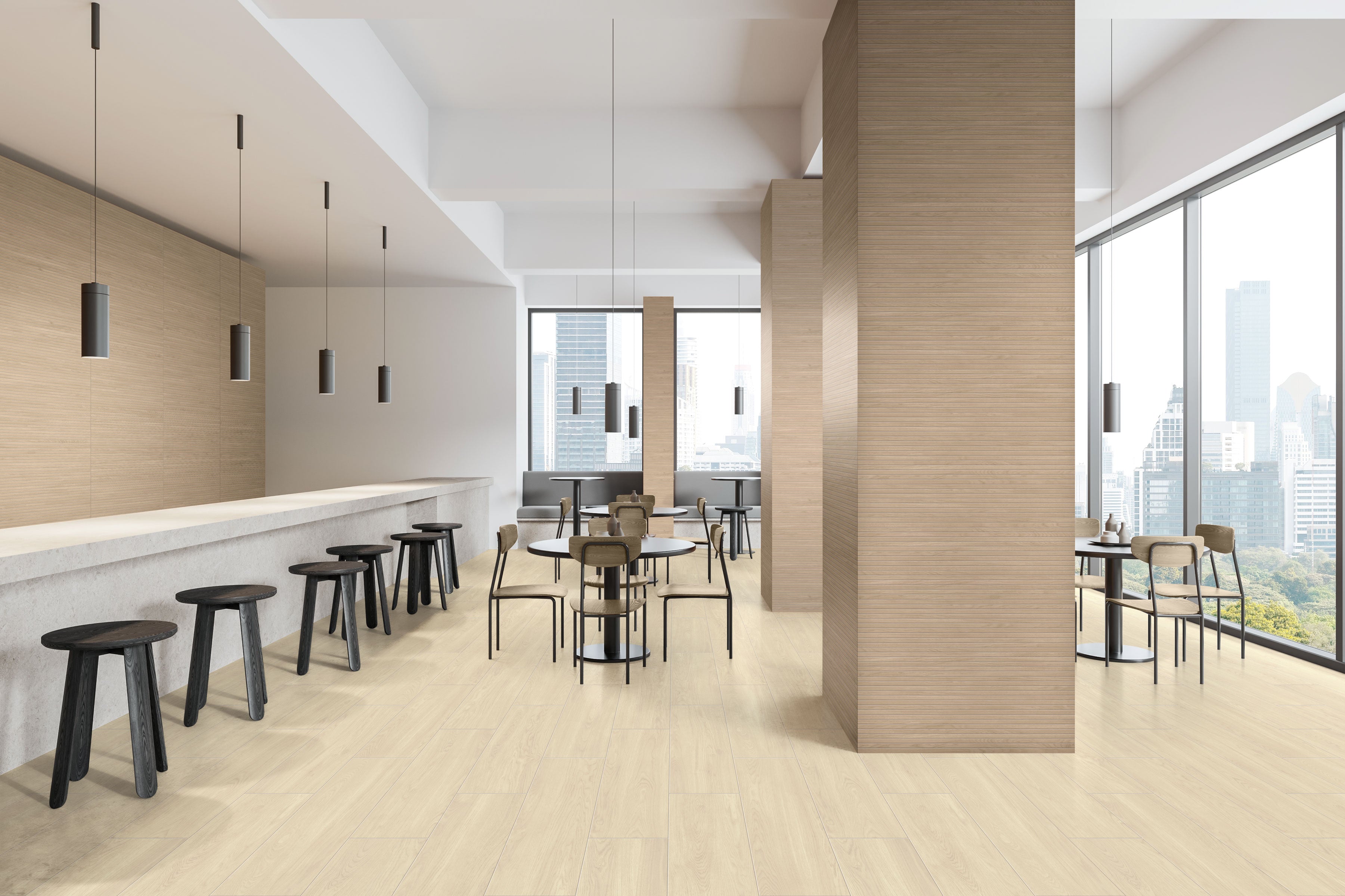 Calissa Plank™ 12x70 Matte Porcelain Tile in Maple