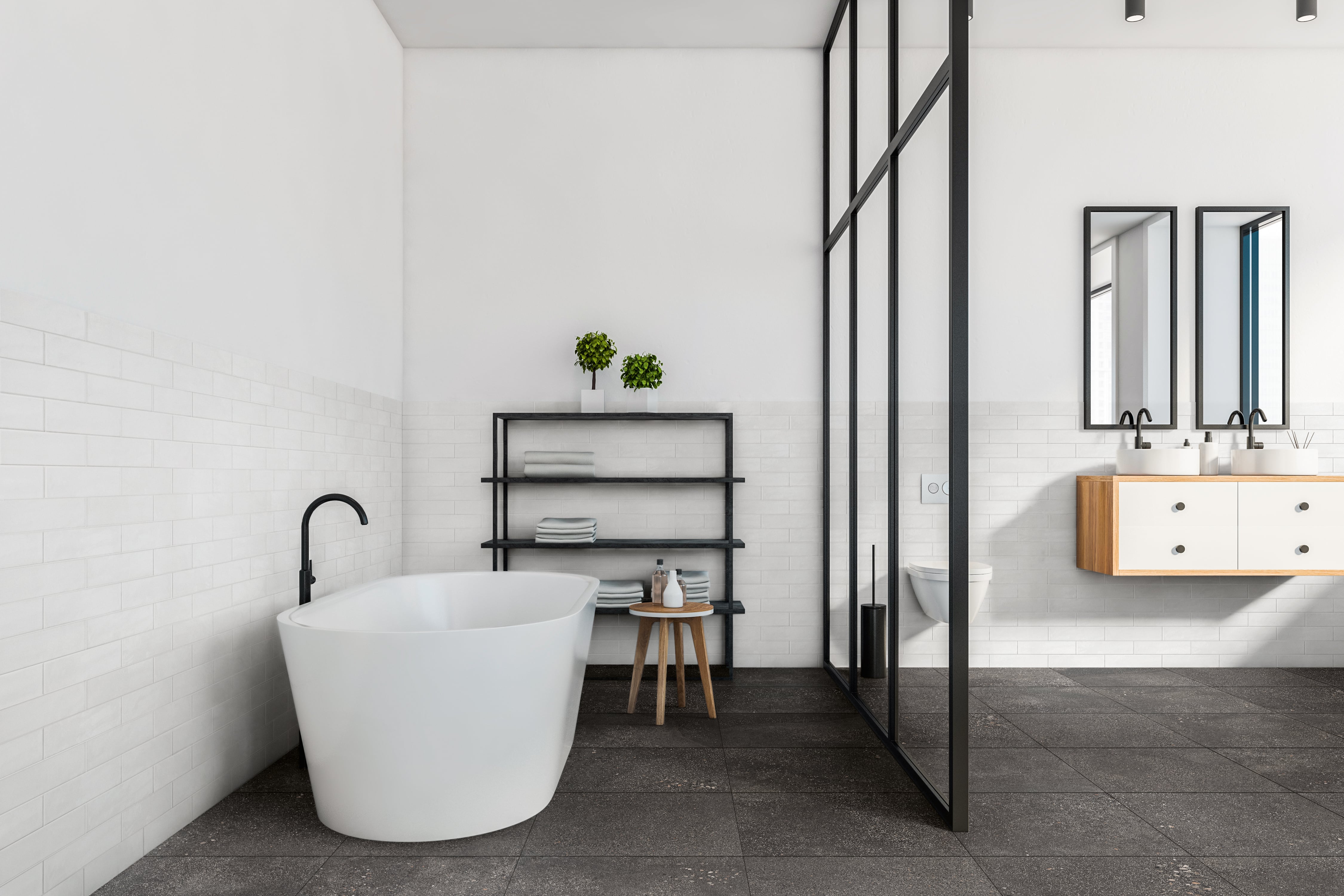Area 51 24x24 Matte Porcelain Tile in Black