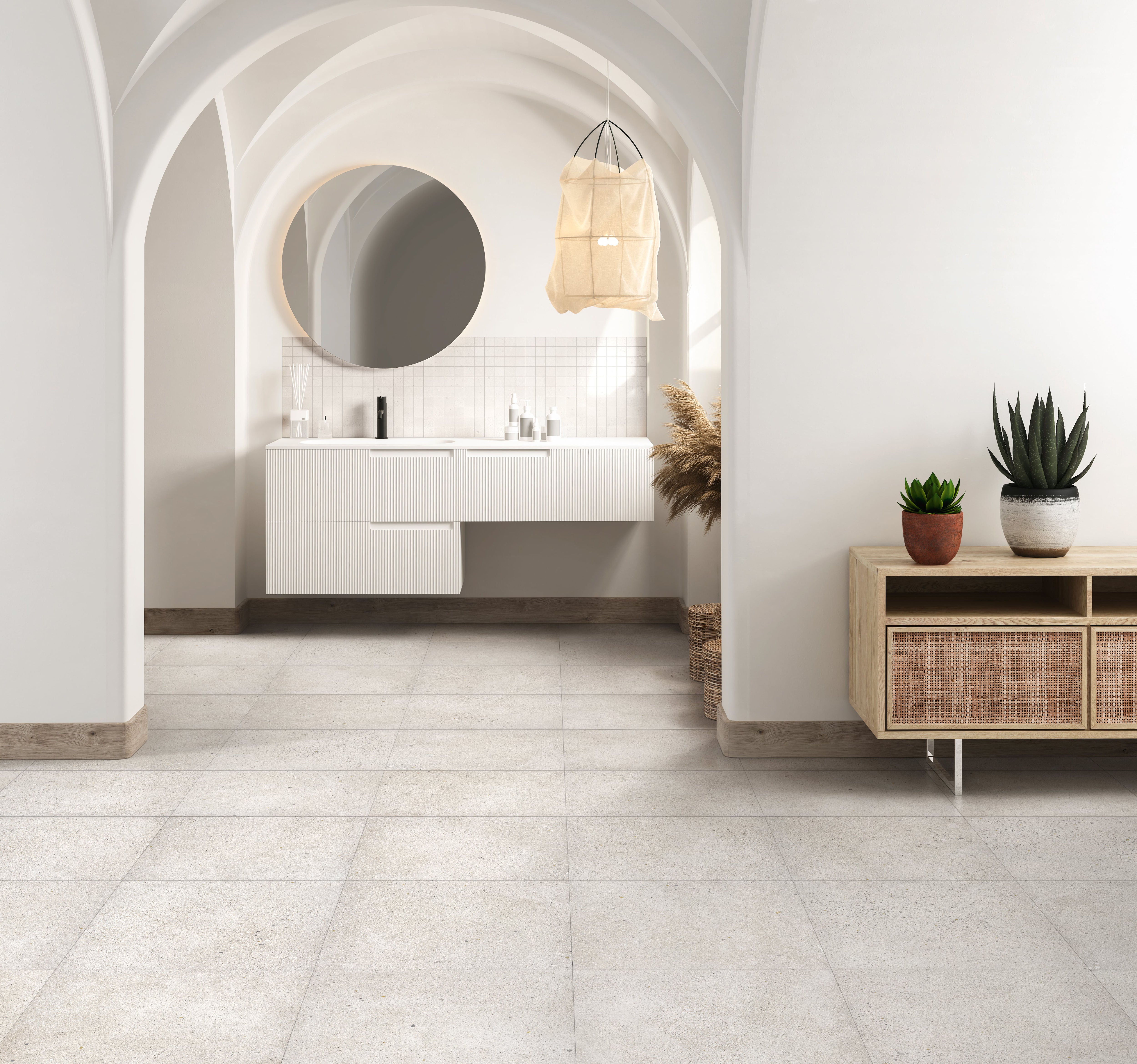 Area 51 2x2 Matte Porcelain Mesh Mosaic Tile in White