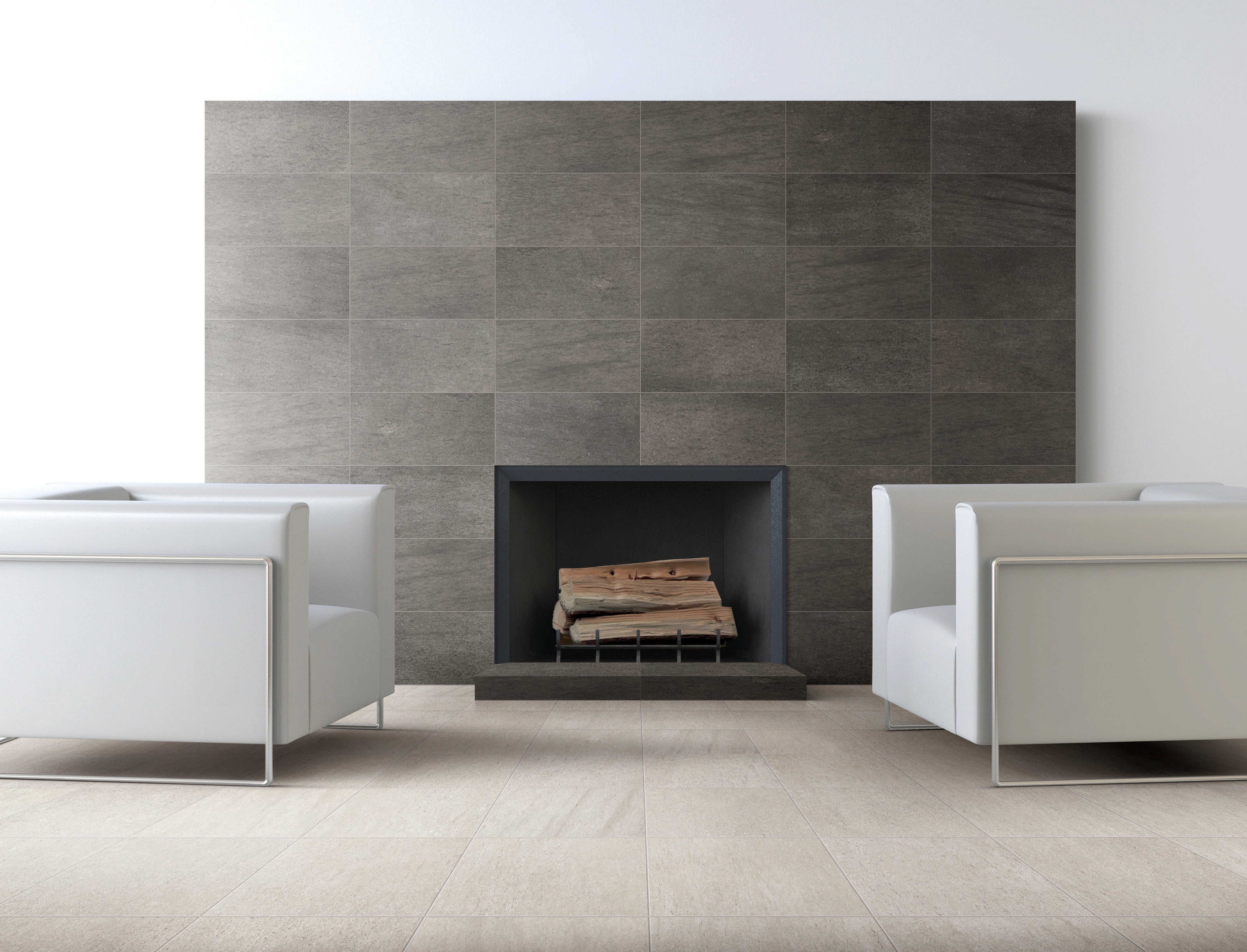Basaltine 12x24 Matte Porcelain Tile in White
