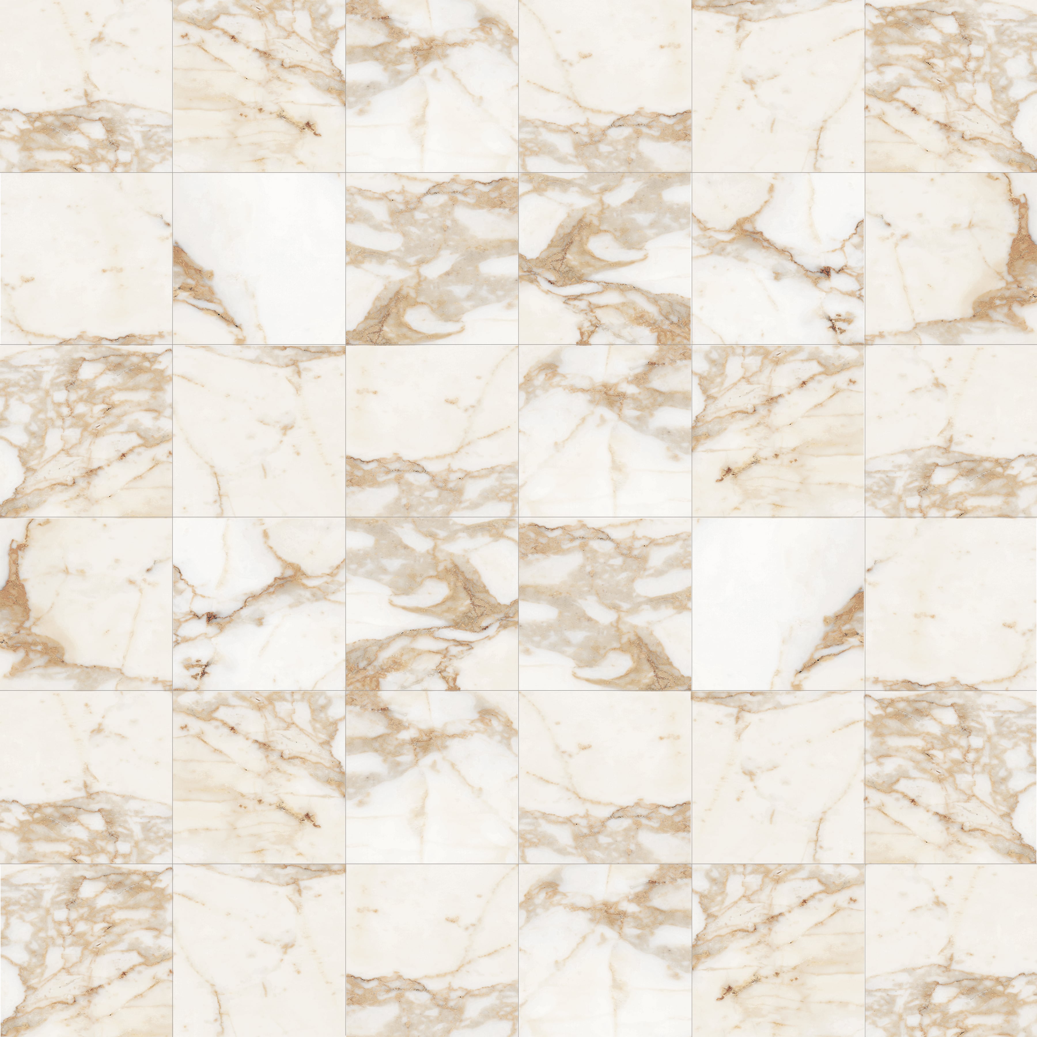 Classica 2x2 Matte Porcelain Mesh Mosaic Tile in Calacatta Gold
