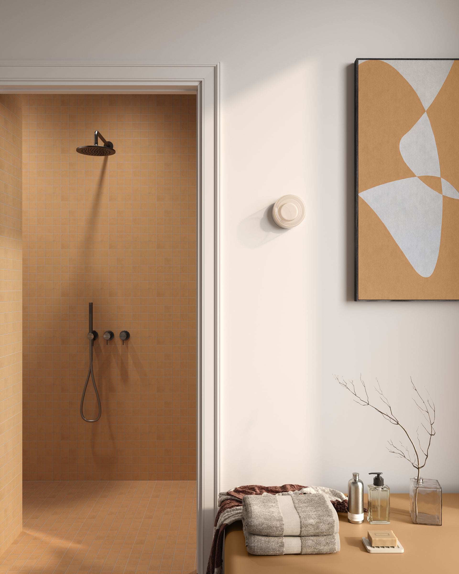 Daydream™ 2x2 Matte Porcelain Mesh Mosaic Tile in Amber