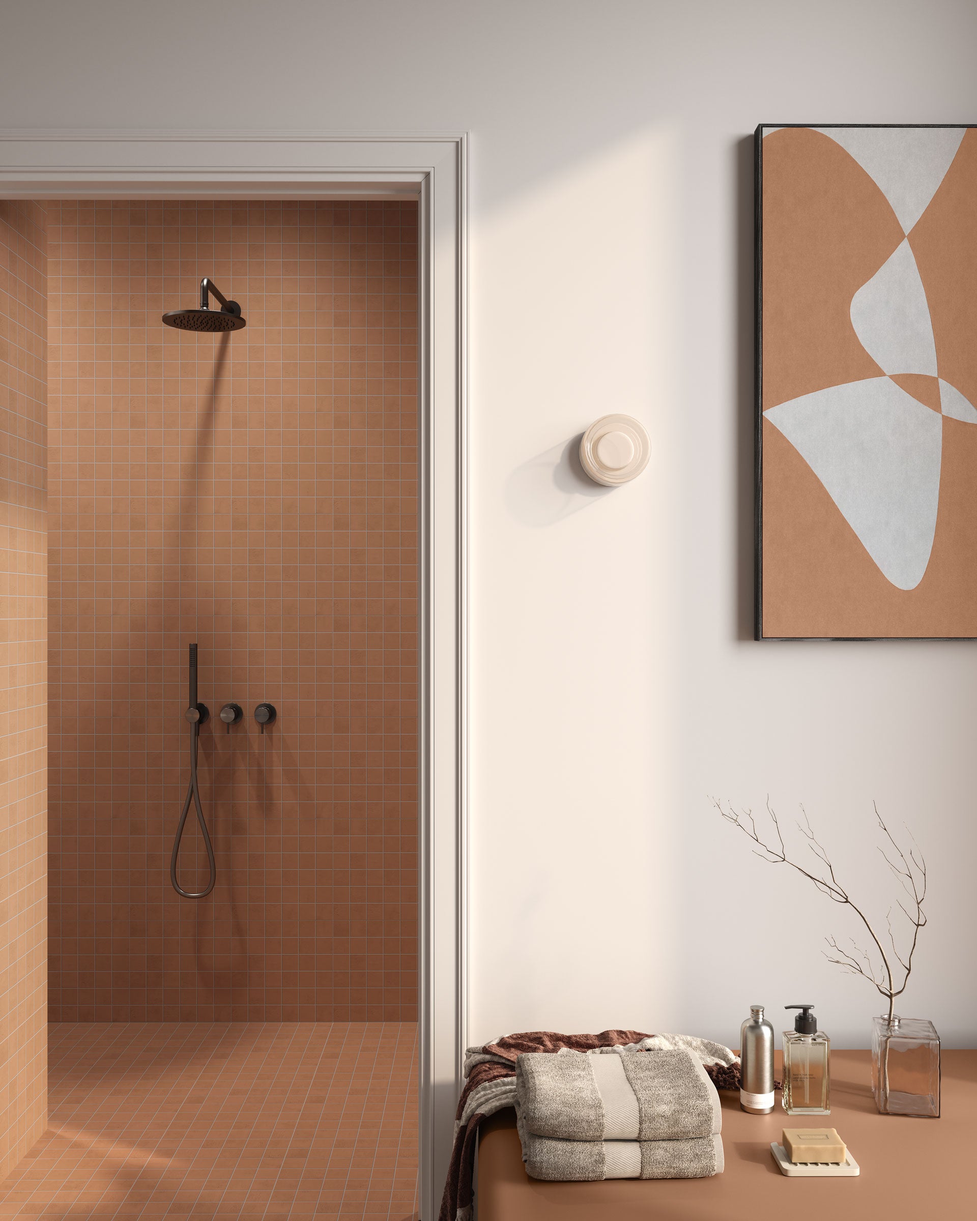 Daydream™ 2x2 Matte Porcelain Mesh Mosaic Tile in Crimson