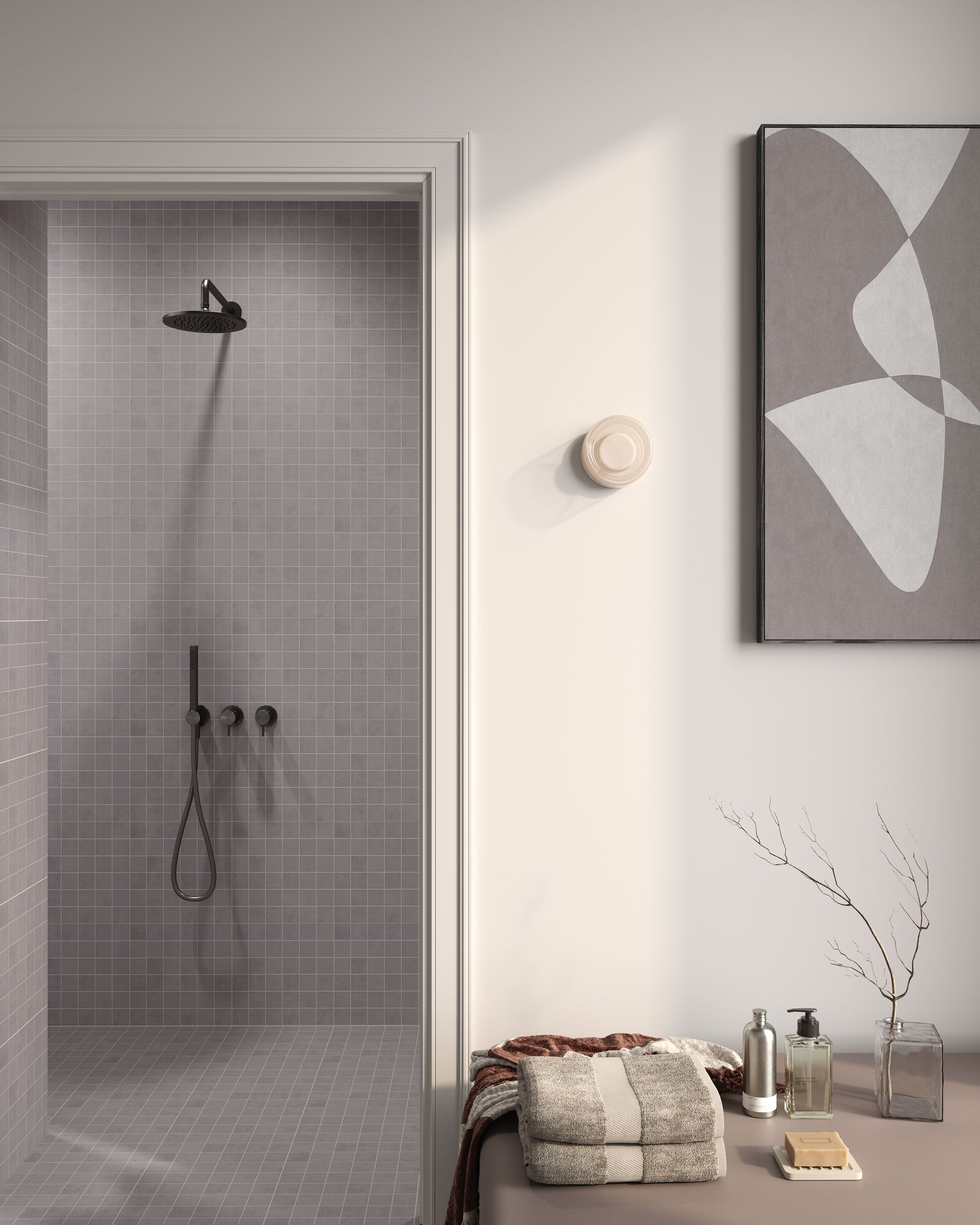 Daydream™ 2x2 Matte Porcelain Mesh Mosaic Tile in Lavender Haze
