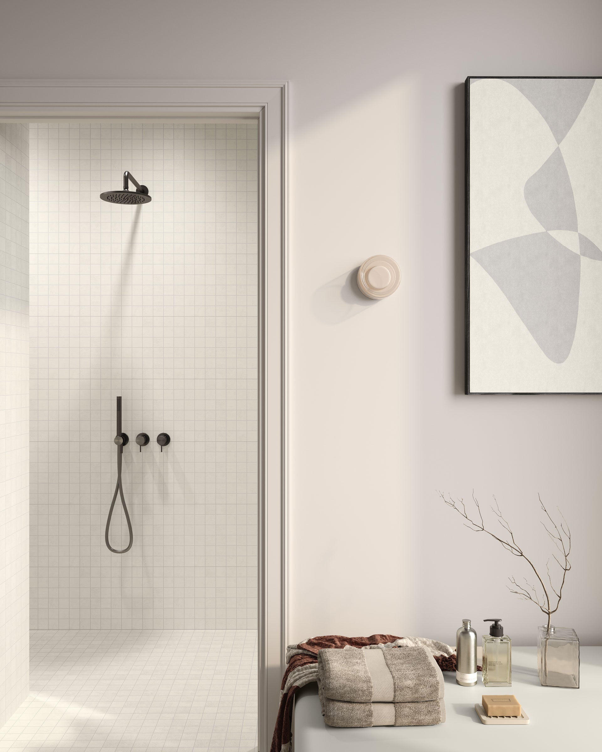 Daydream™ 2x2 Matte Porcelain Mesh Mosaic Tile in Mist