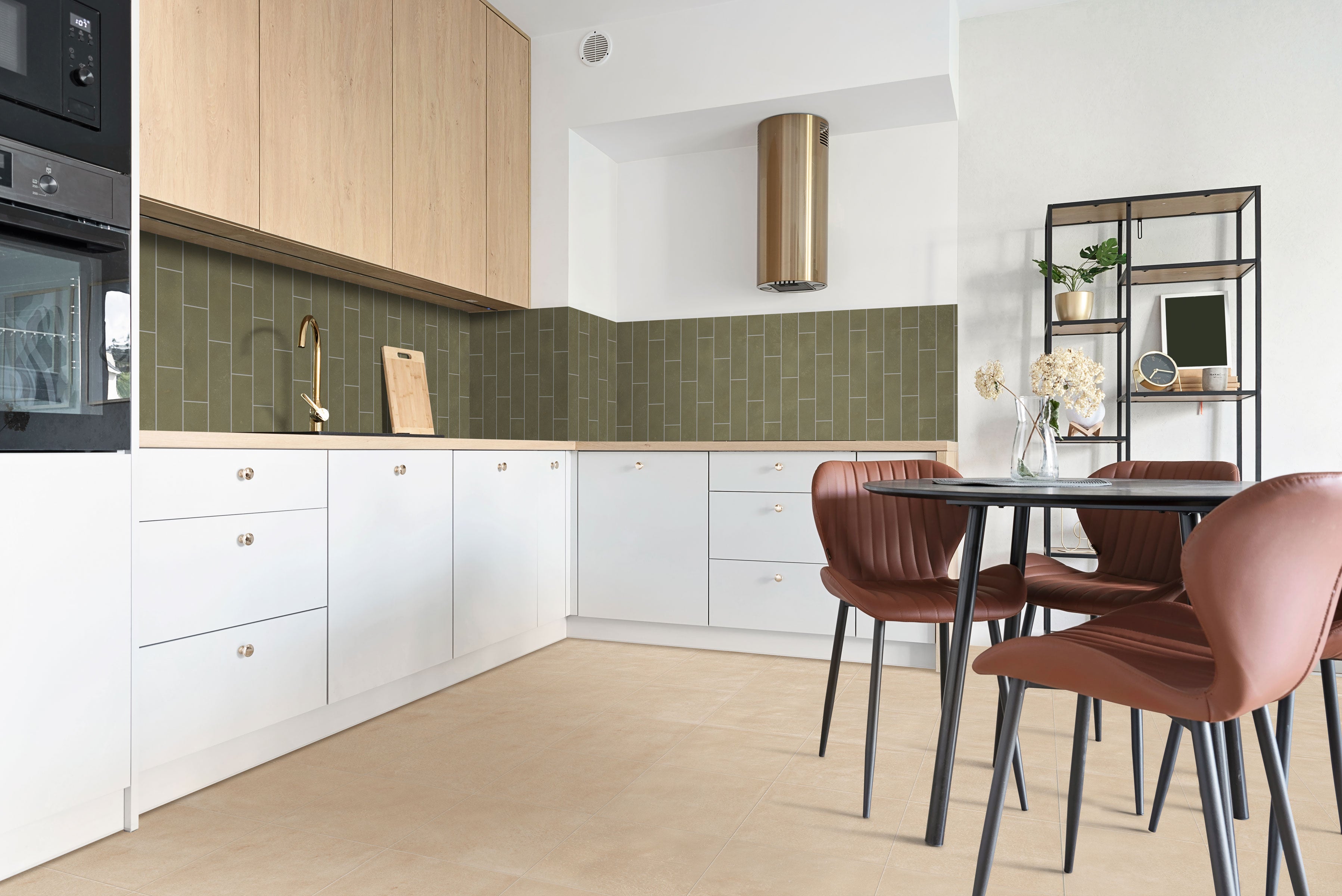 Earthen 12x12 Matte Porcelain Tile in Alabaster