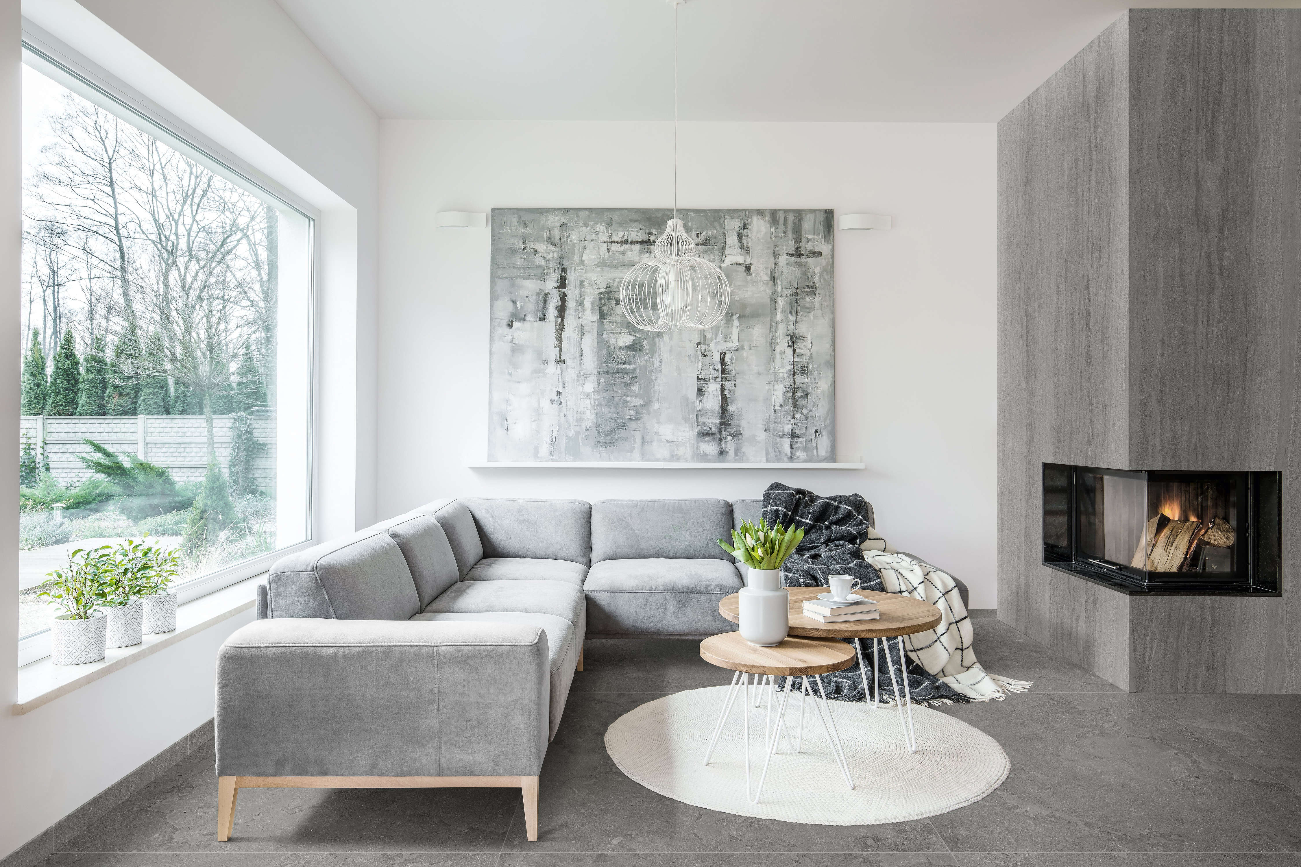 EcoStone 48x110 Matte Porcelain Tile in Vein-Cut Fossil