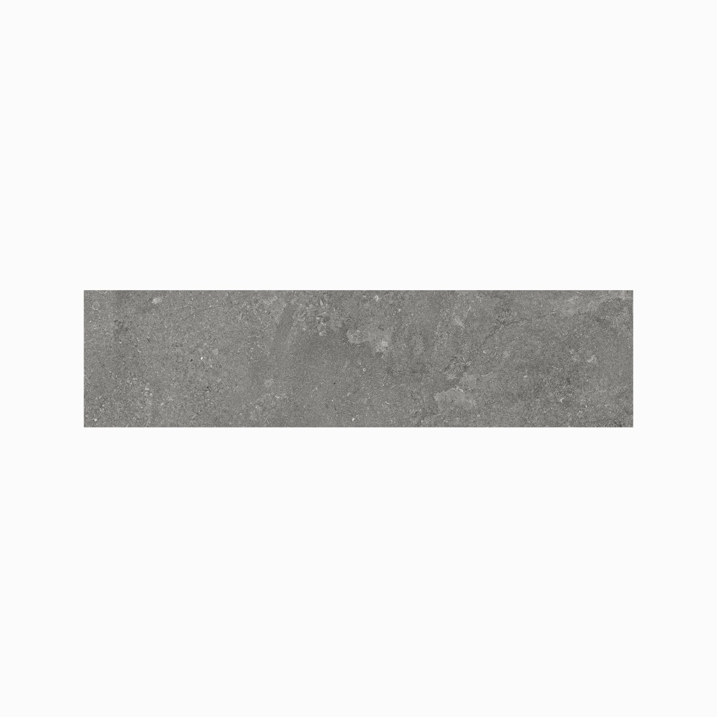 EcoStone 3x12 Matte Porcelain Bullnose Tile in Cross-Cut Pumice