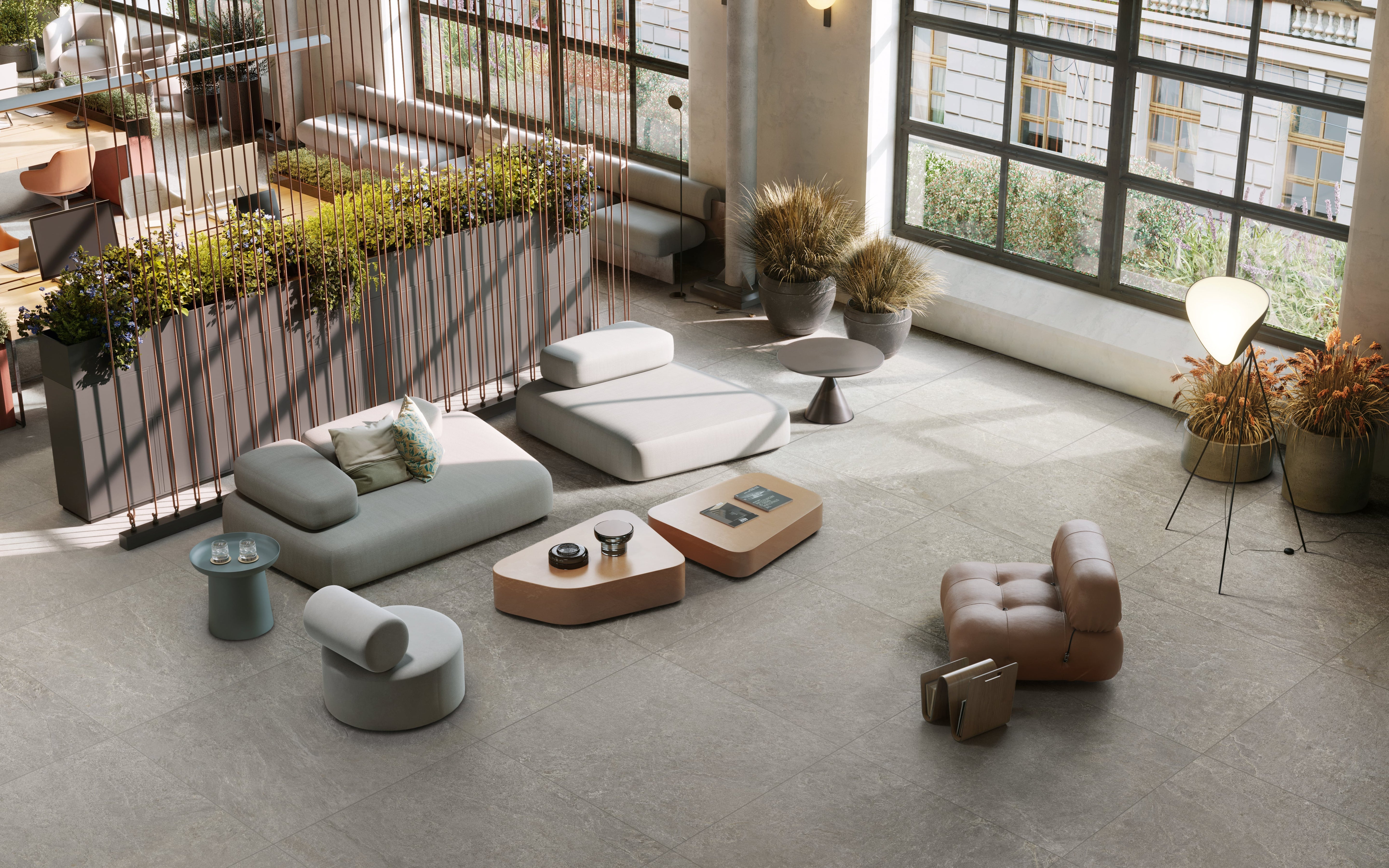 Farmhouse Living 48x48 Matte Porcelain Tile in Millstone