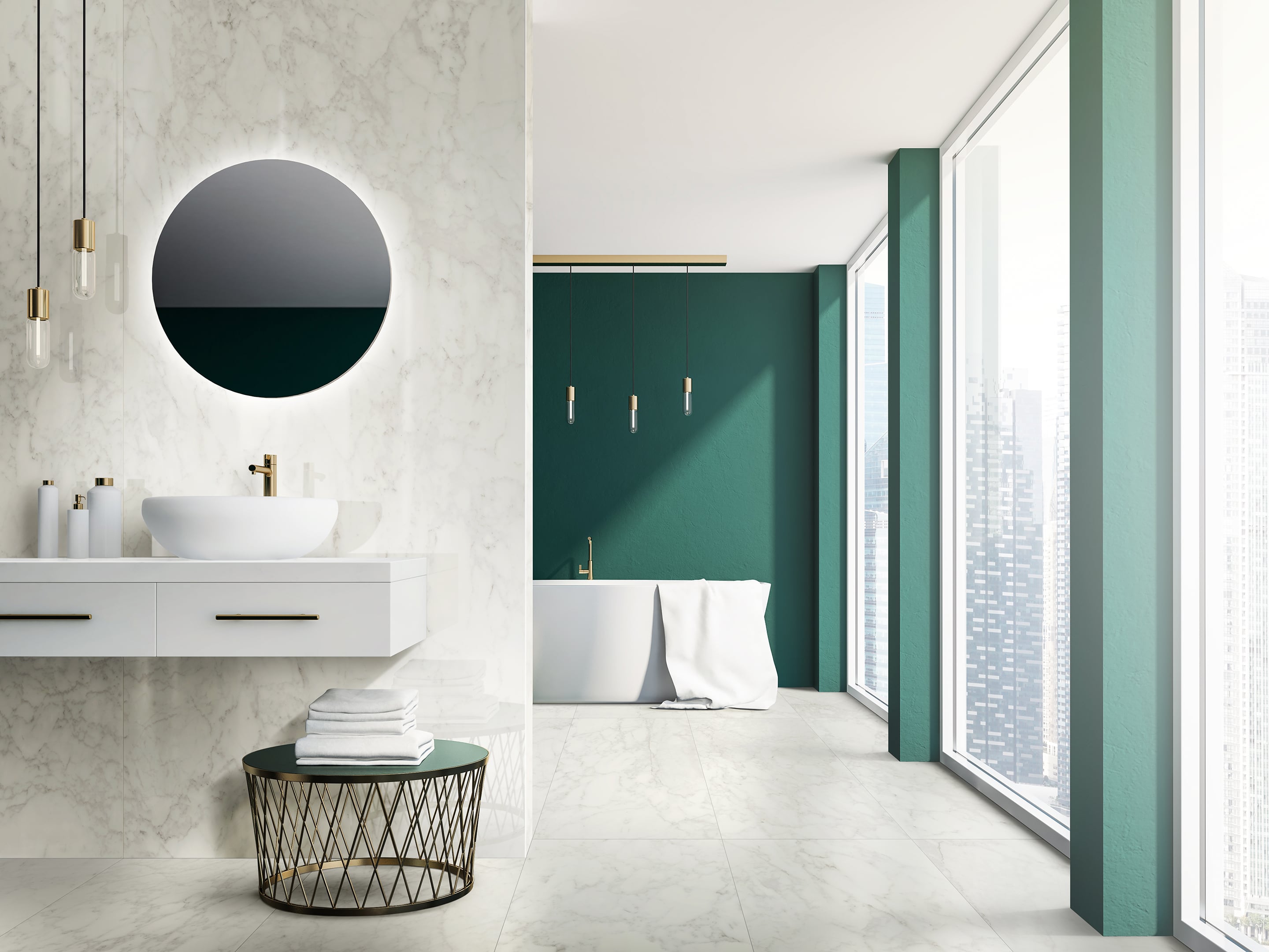 JEM 24x48 Matte Porcelain Tile in Adagio White