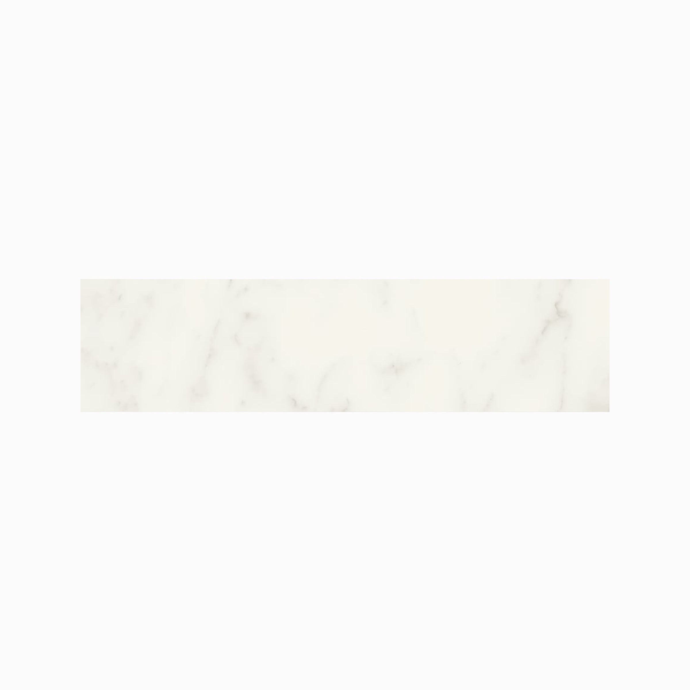 JEM 3x12 Polished Porcelain Bullnose Tile in Adagio White
