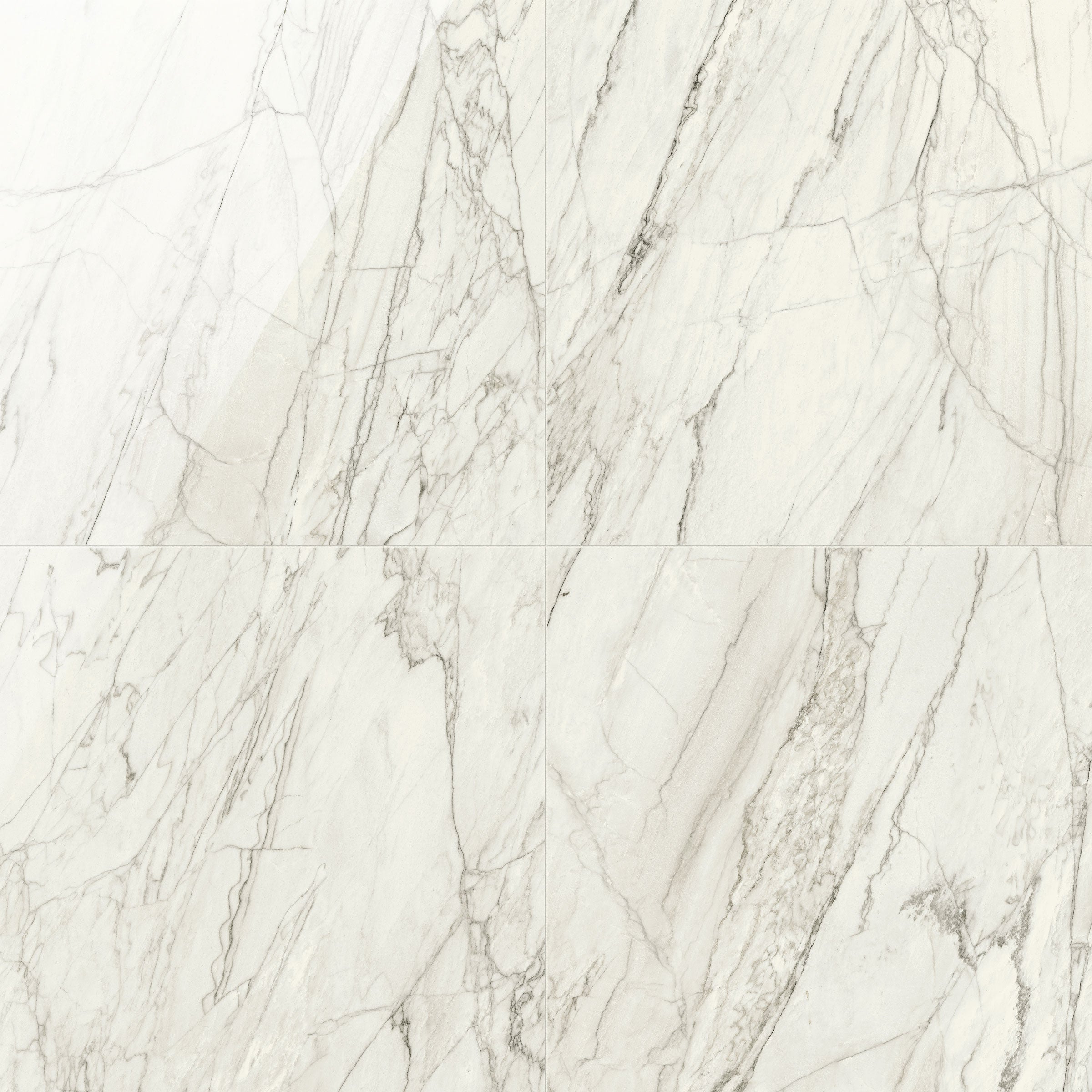 JEM 48x48 Polished Porcelain Tile in Forte White