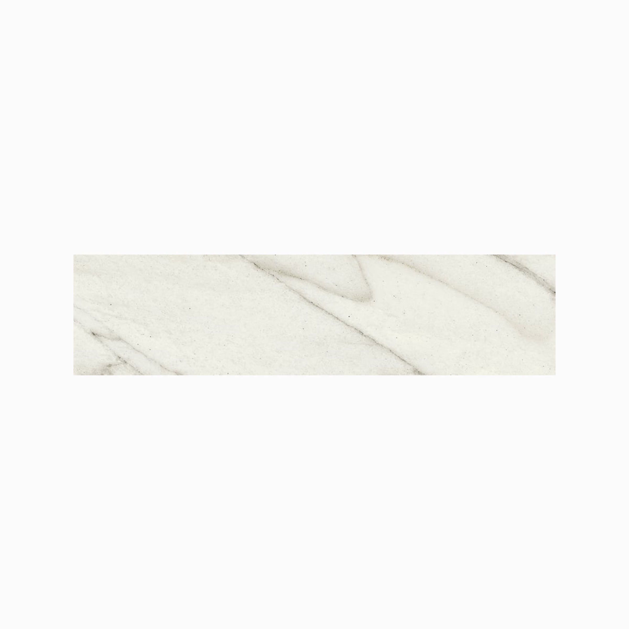JEM 3x12 Polished Porcelain Bullnose Tile in Forte White