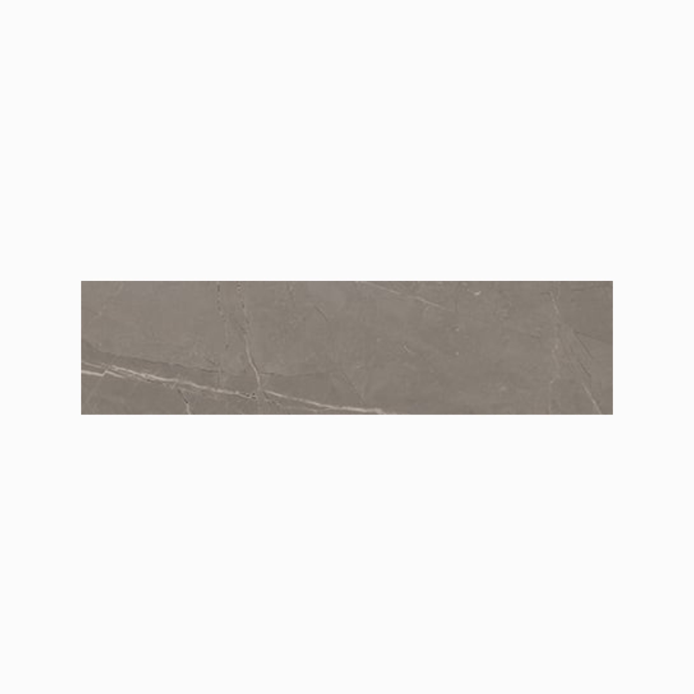 Luxury 3x12 Polished Porcelain Bullnose Tile in Amani Grey