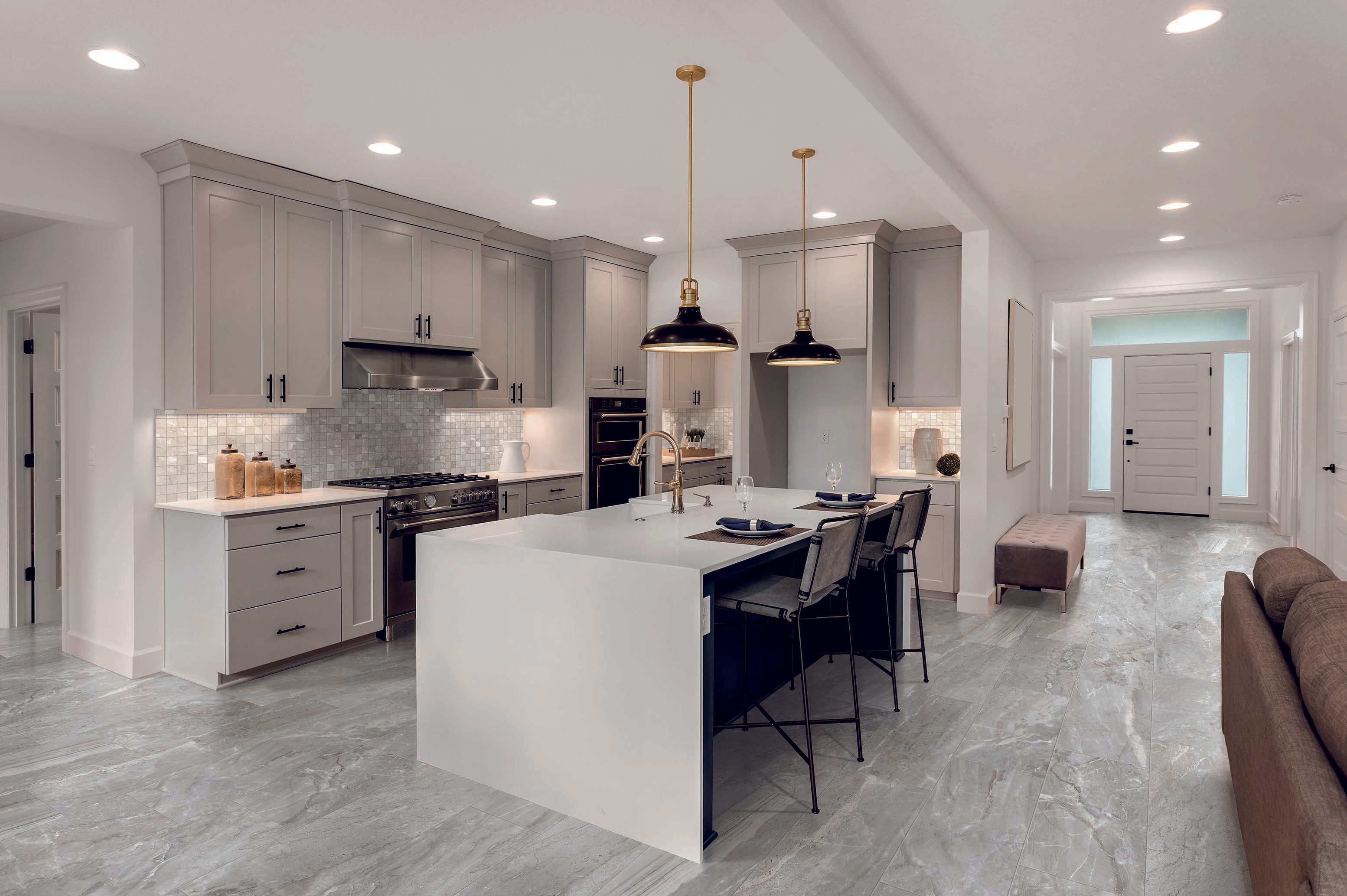 Marbles 12x24 Matte Porcelain Tile in Oniciata Grey