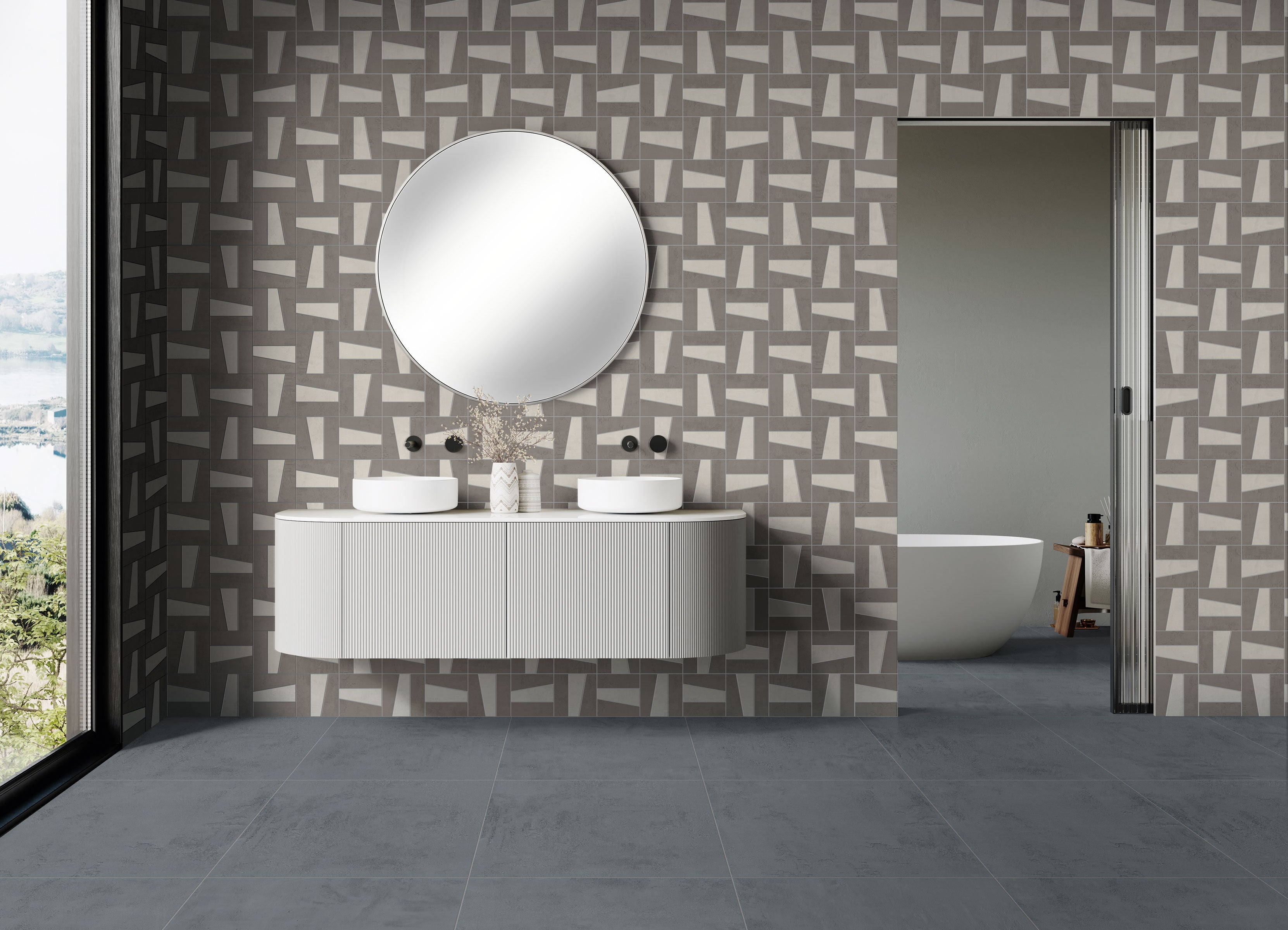Daydream™ 24x24 Matte Porcelain Tile in Dusk